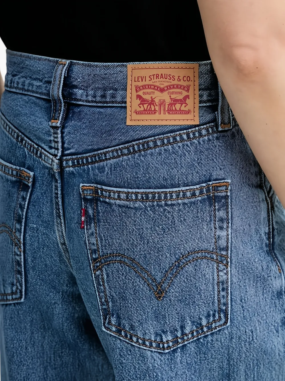 Levi's 94 baggy jeans met wijde pijpen Blauw