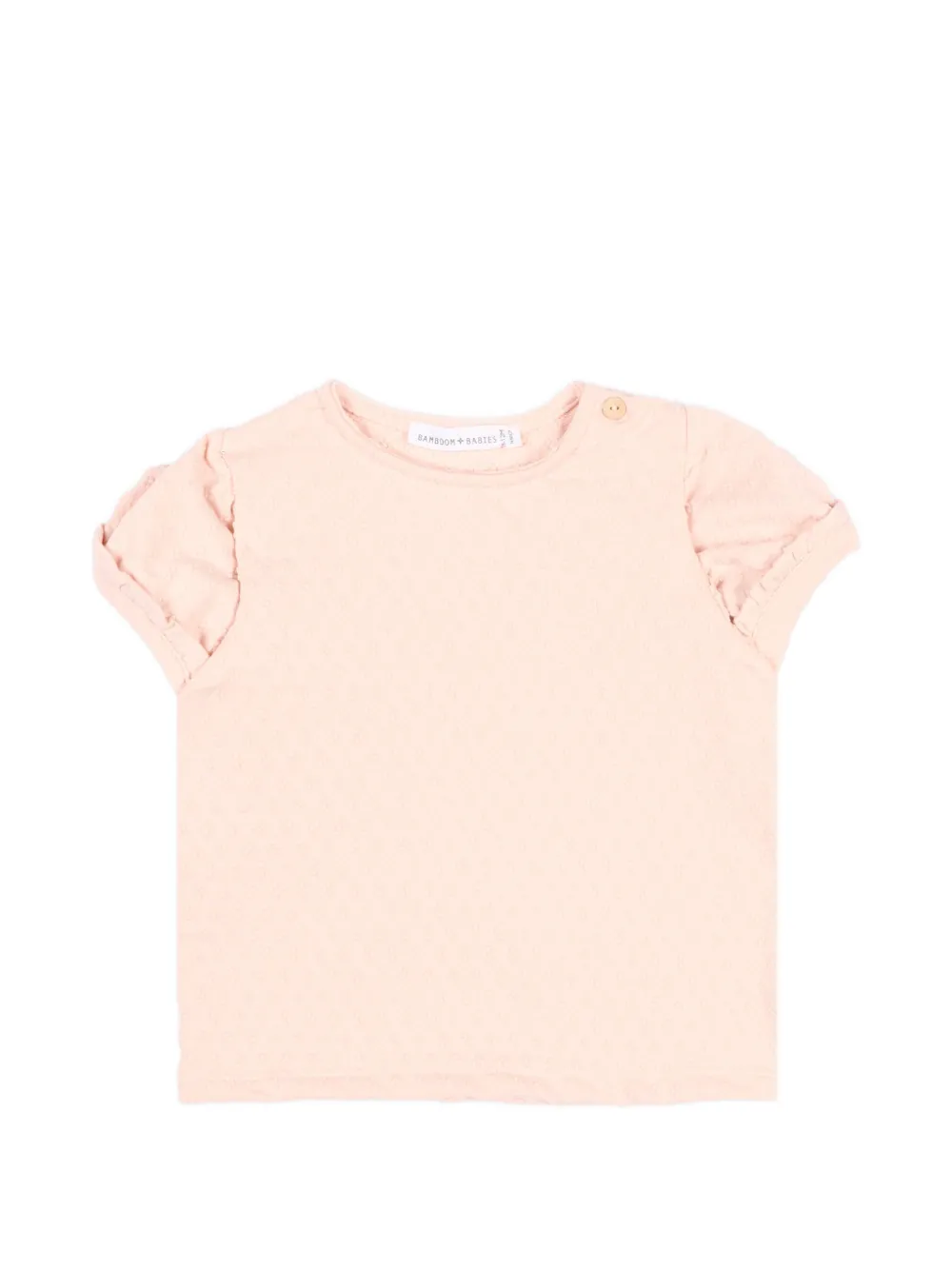 Bamboom ruffled short-sleeve T-shirt - Rosa