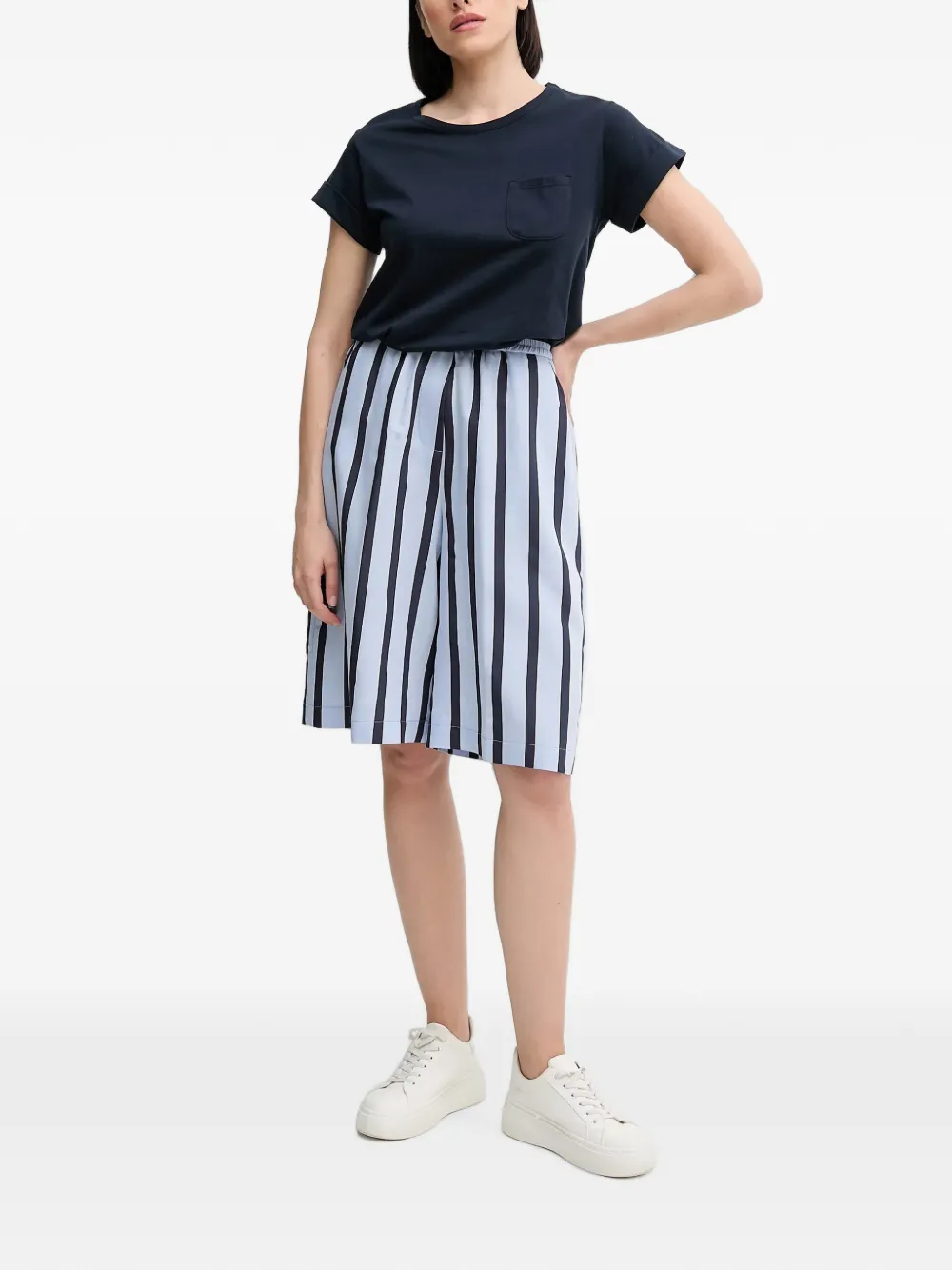 Sandro Ferrone striped shorts Blauw