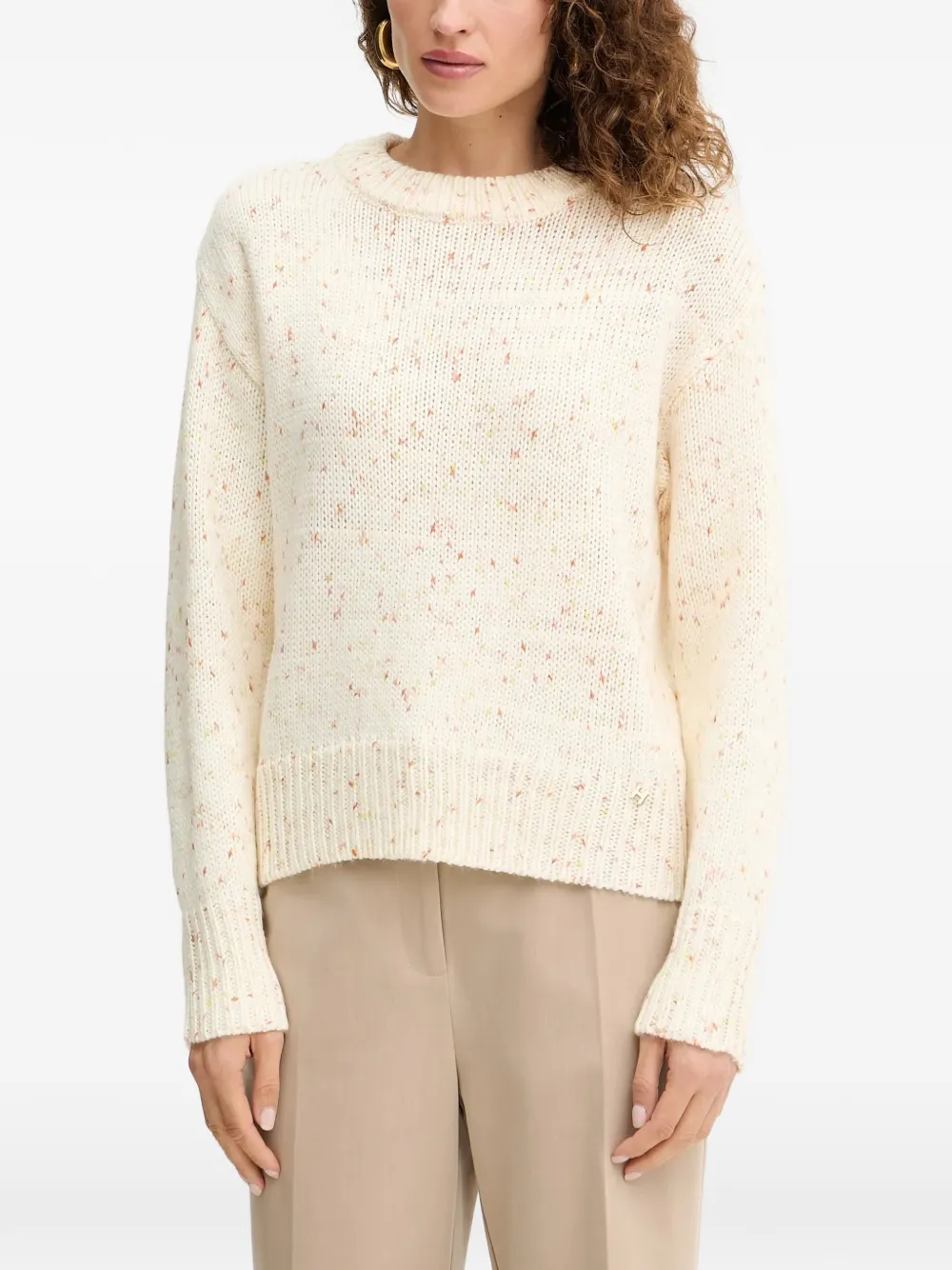 Silvian Heach Crew-neck Sweater In Neutral