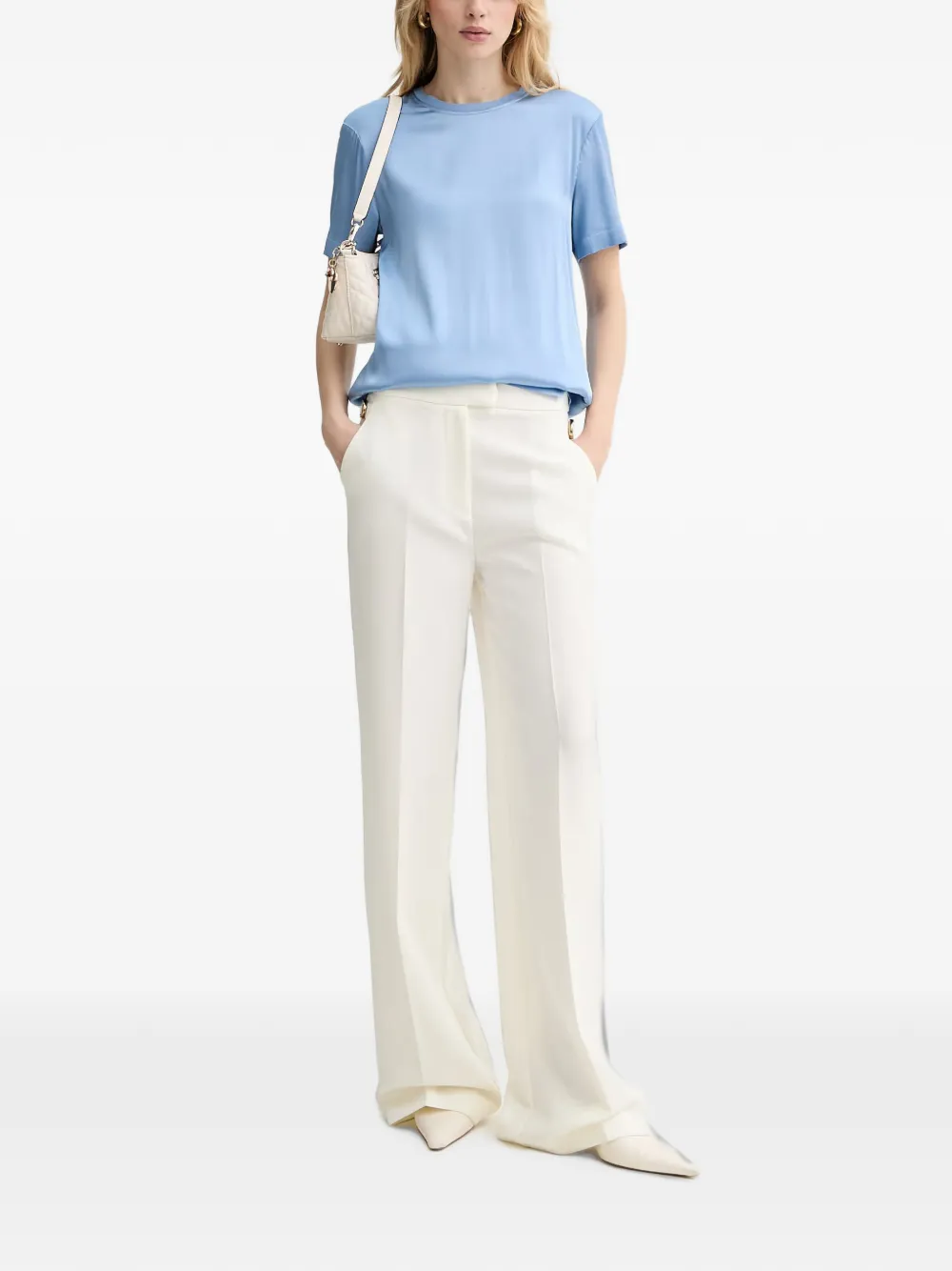 Silvian Heach Resana blouse met ronde hals Blauw