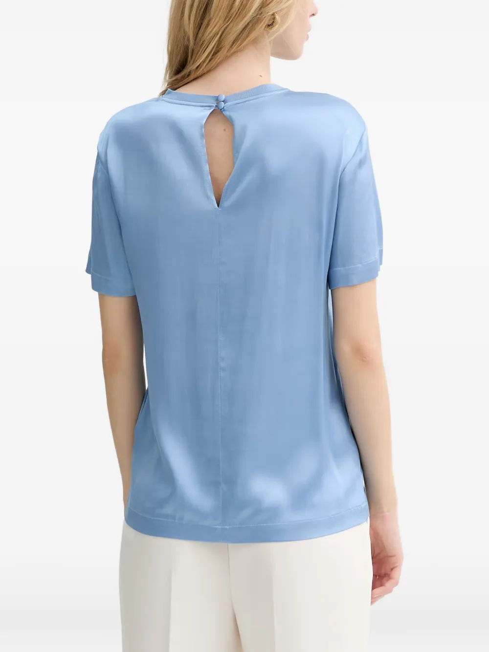 Silvian Heach Resana blouse met ronde hals Blauw