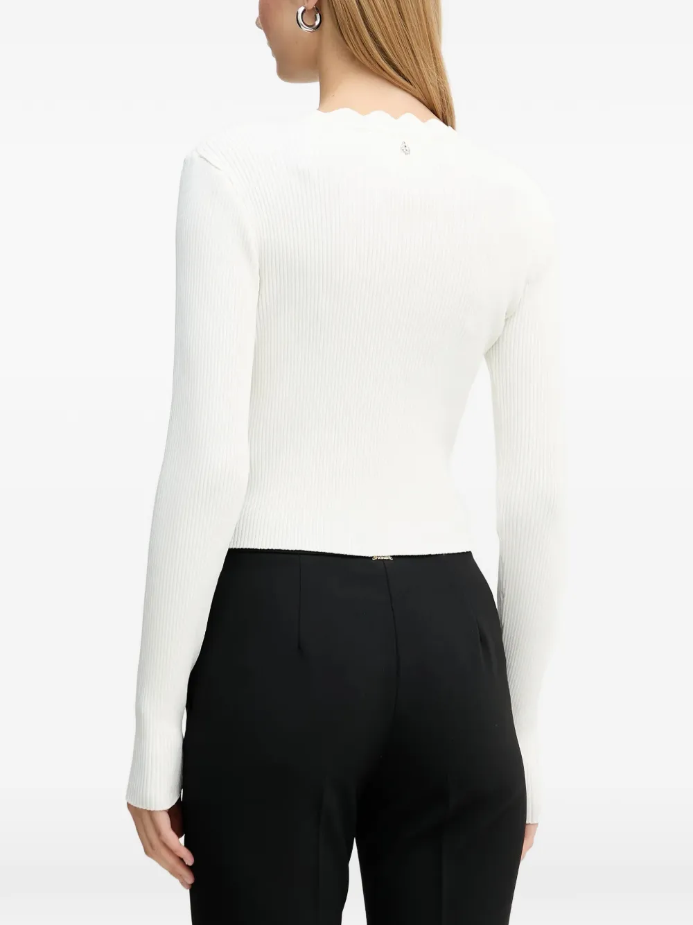 Silvian Heach Gewelfd vest Wit