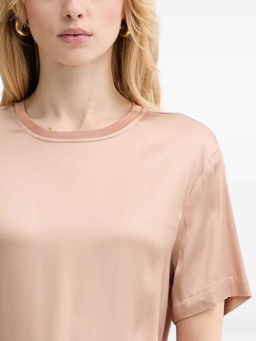 Silvian Heach Resana crew neck short-sleeve top Roze