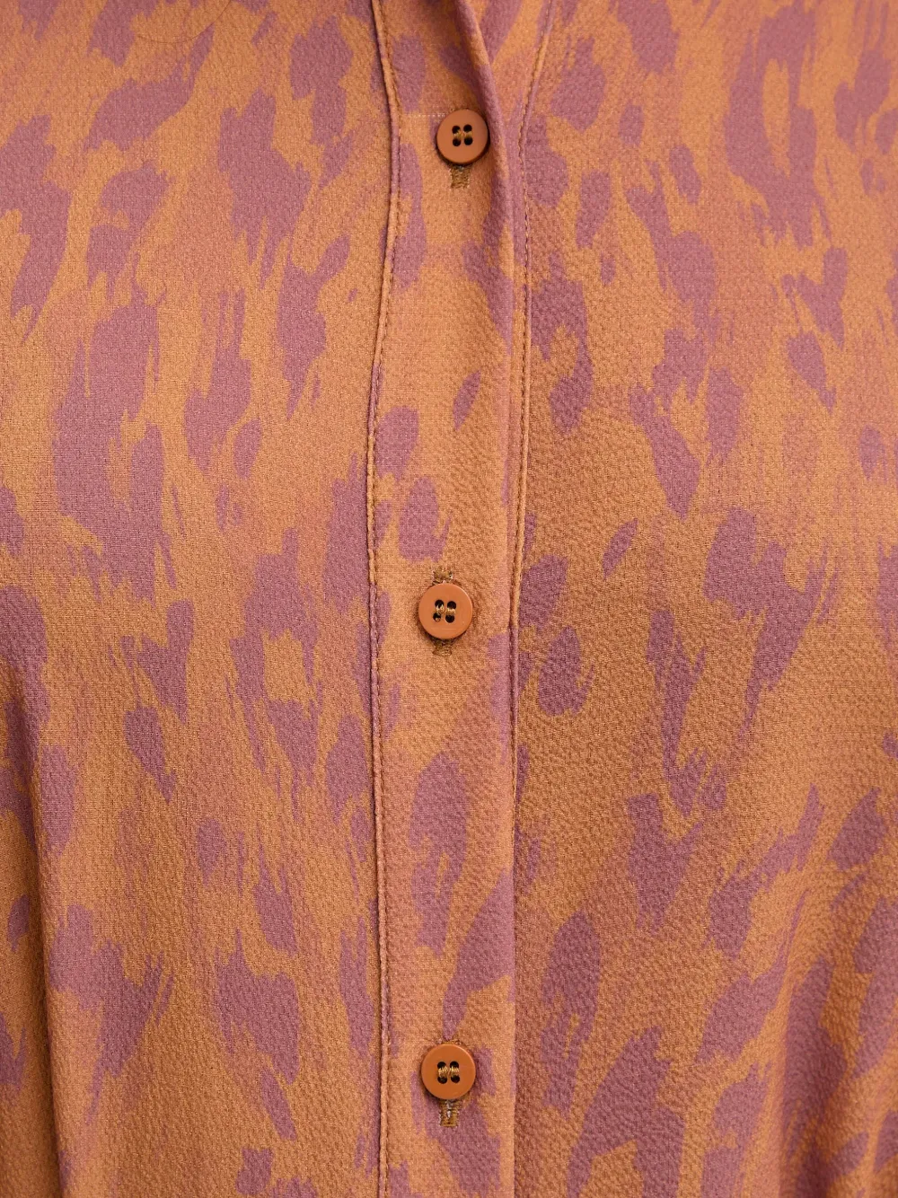 Silvian Heach Rapane animal-print shirt Oranje