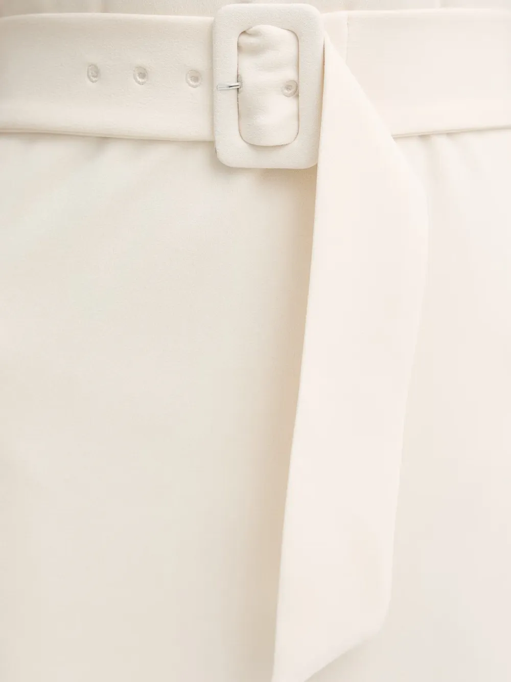 Silvian Heach belted sleeveless mini dress Beige