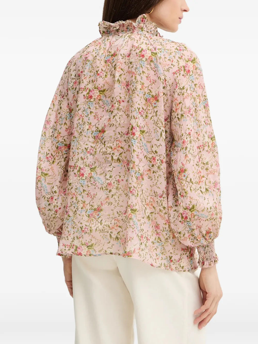 Silvian Heach Sparta blouse met ruches Roze