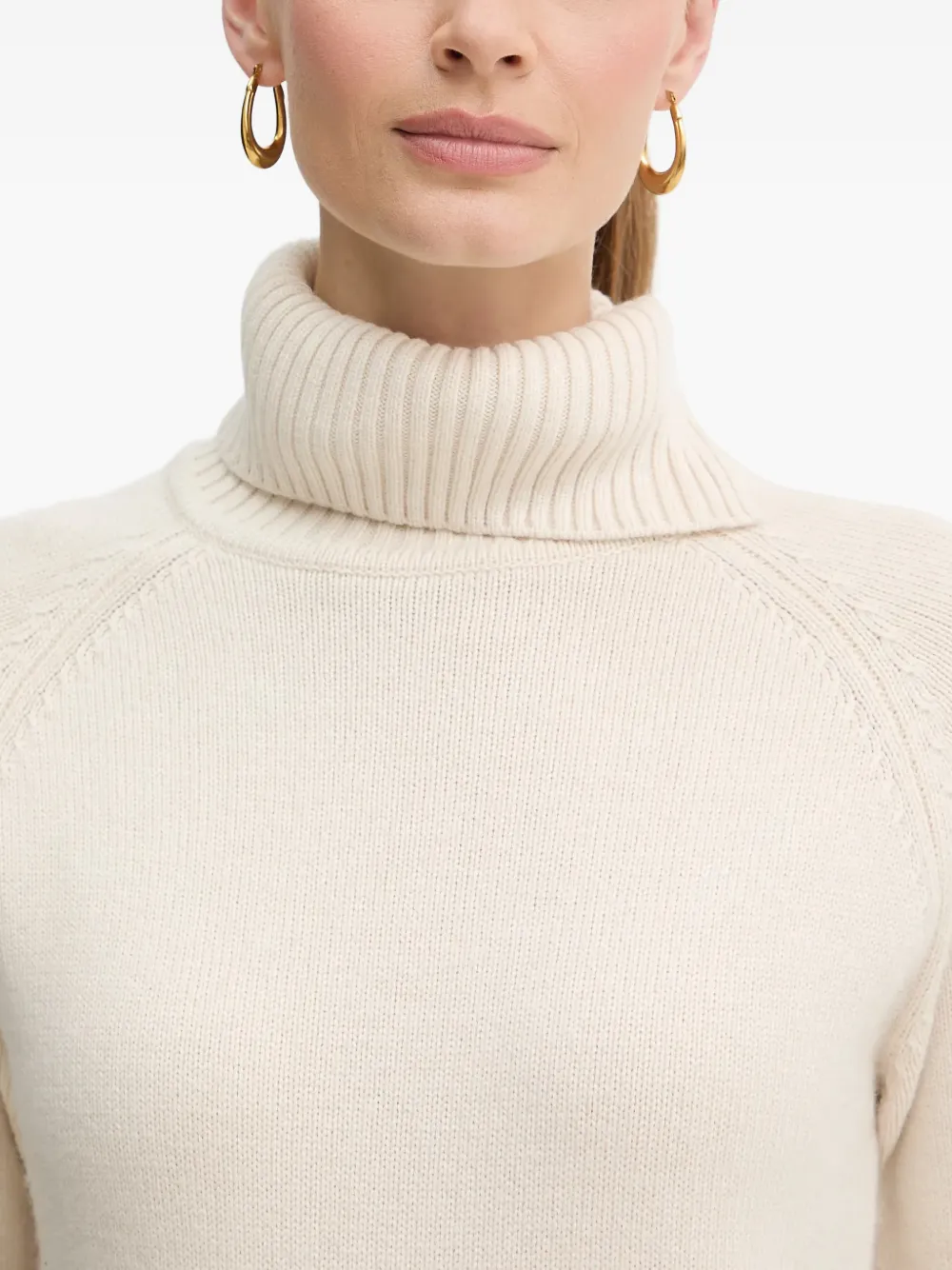 Silvian Heach Gebreide coltrui met knoopdetail Beige