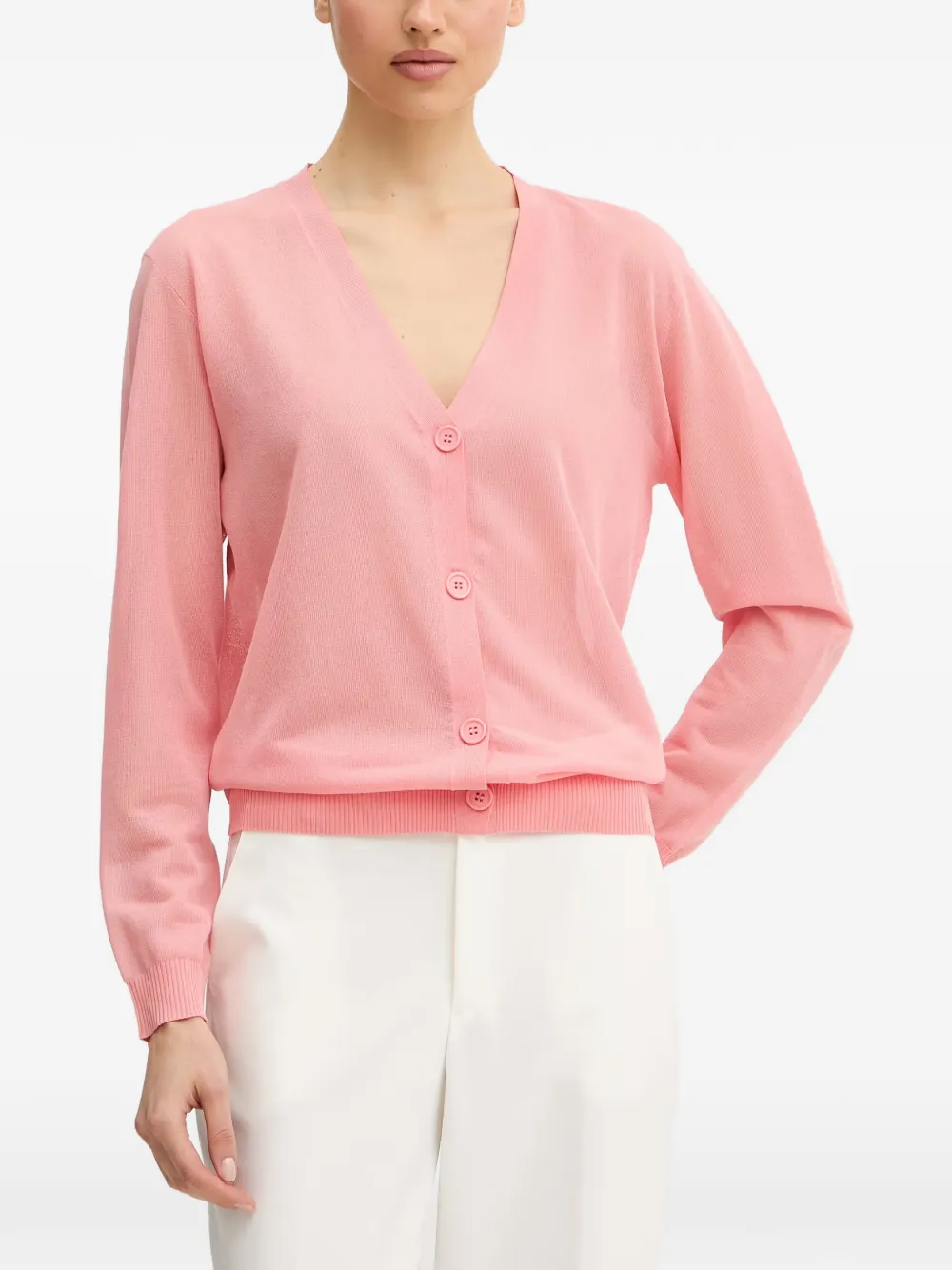 Silvian Heach Cardigan con scollo a V e bottoni - Rosa