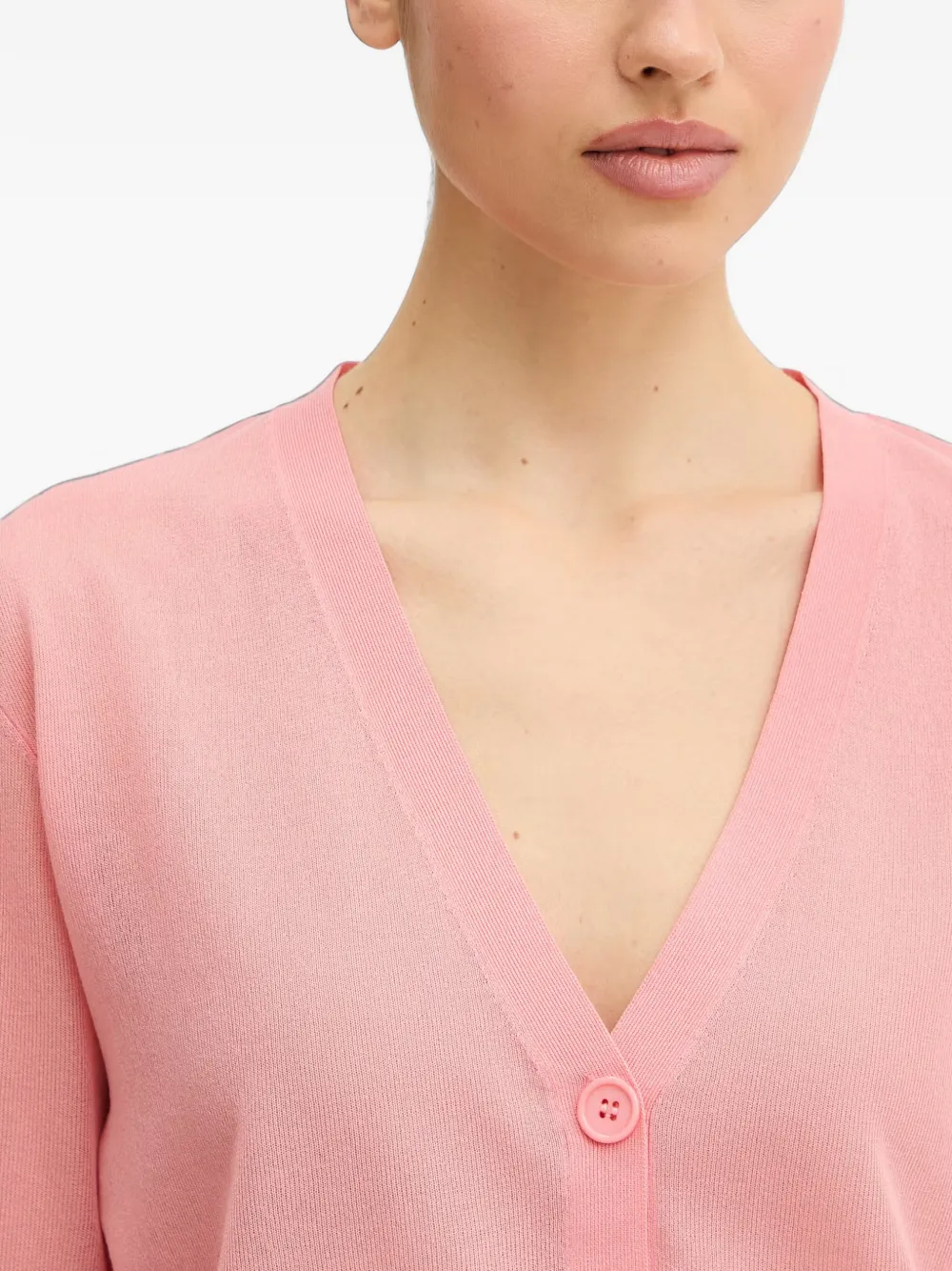 Silvian Heach Vest met V-hals en knoop Roze