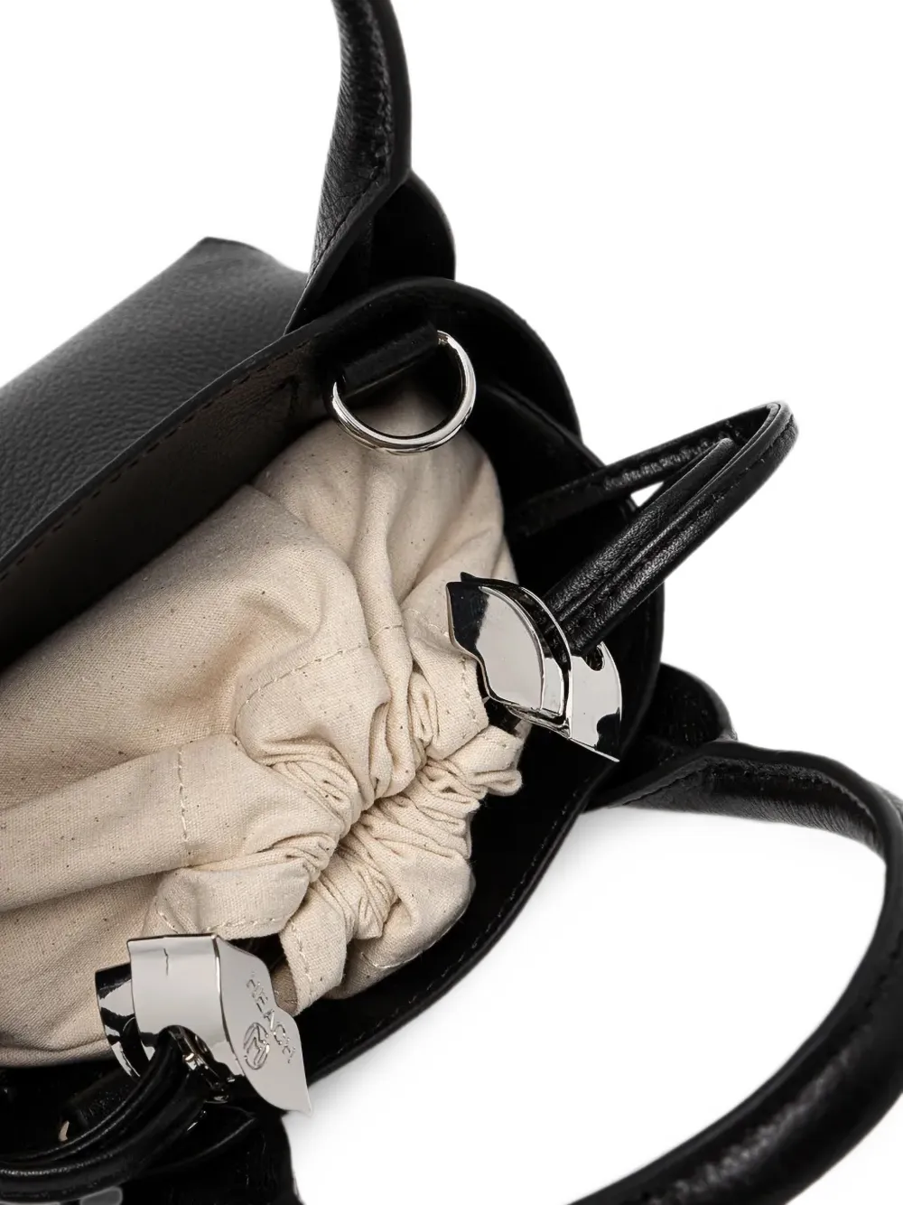 Silvian Heach x New Martina The Railway drawstring tote bag Zwart