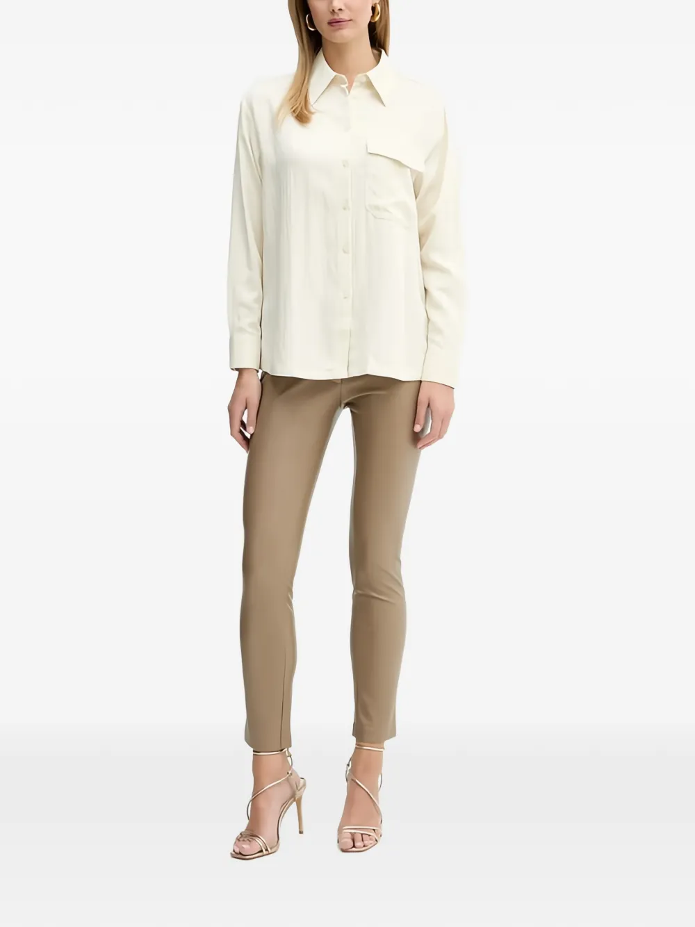 Silvian Heach Divon pocket shirt - Toni neutri