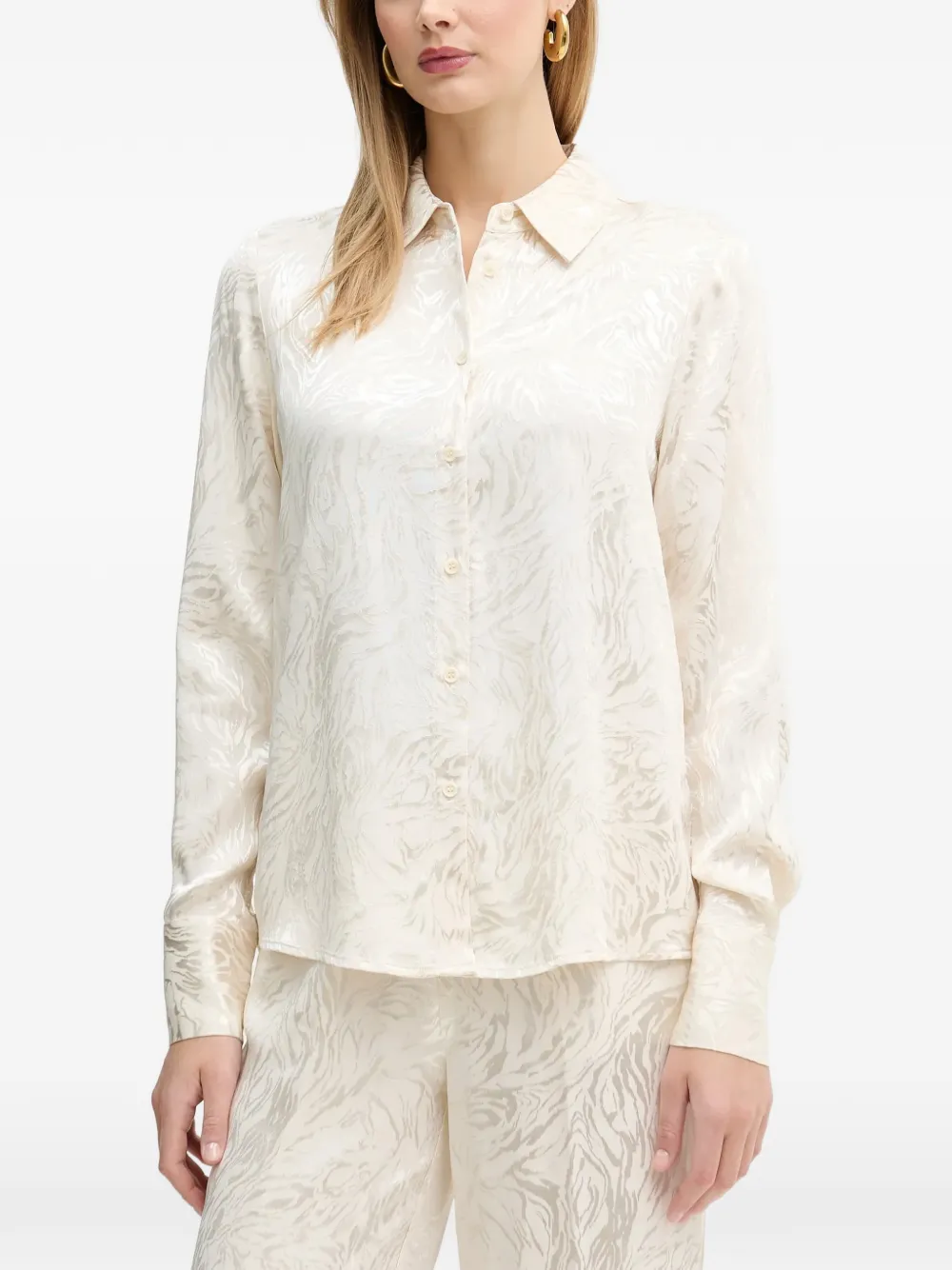 Silvian Heach Mines patterned shirt