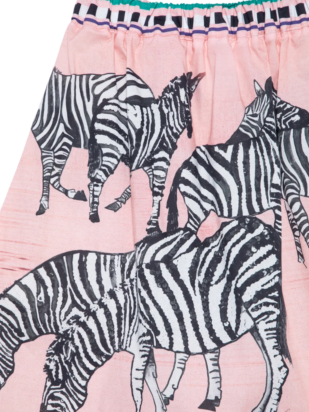 Stella Jean Kids Rok met zebraprint Roze