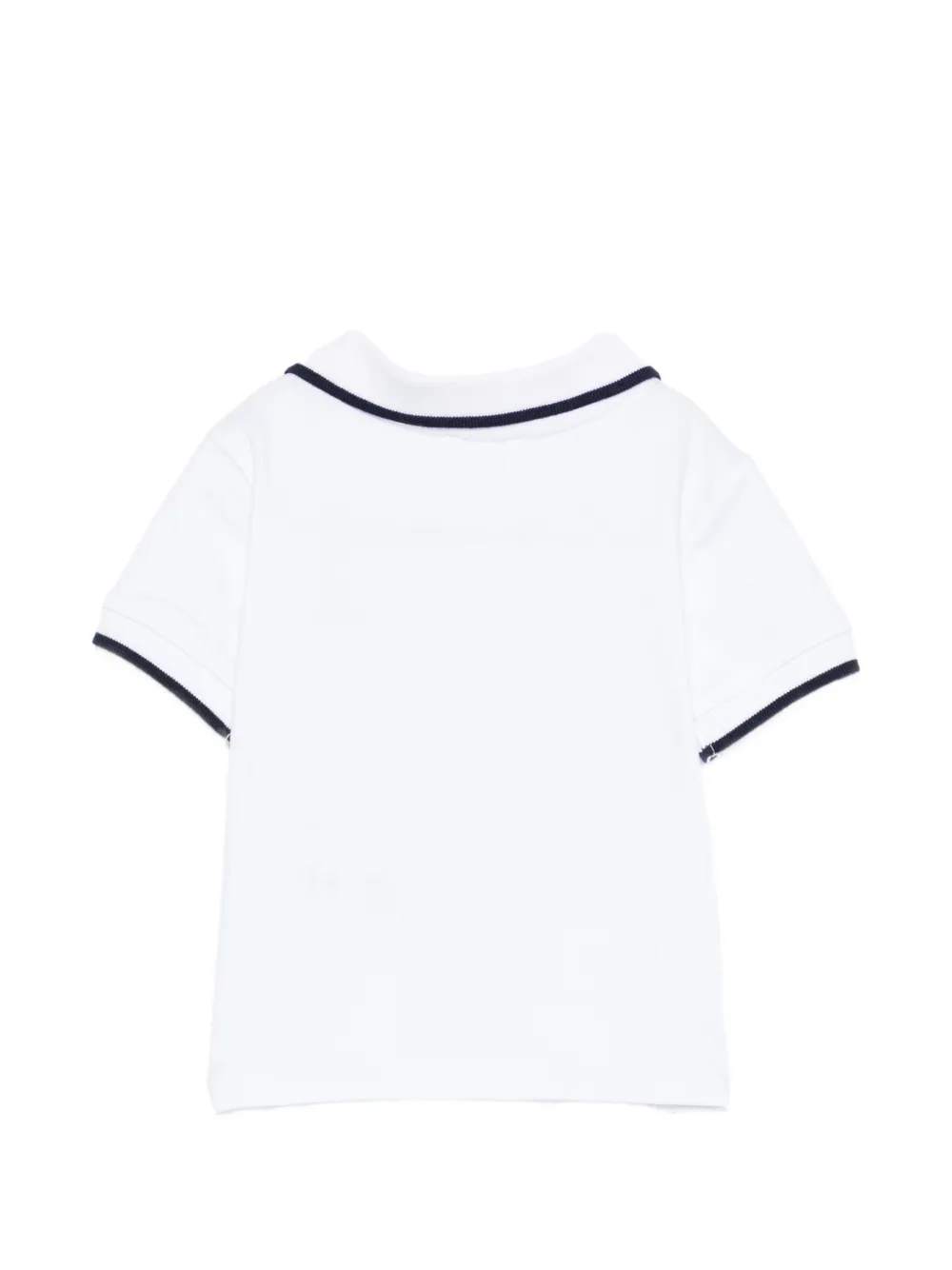 NANAN Poloshirt met contrasterende afwerking Wit