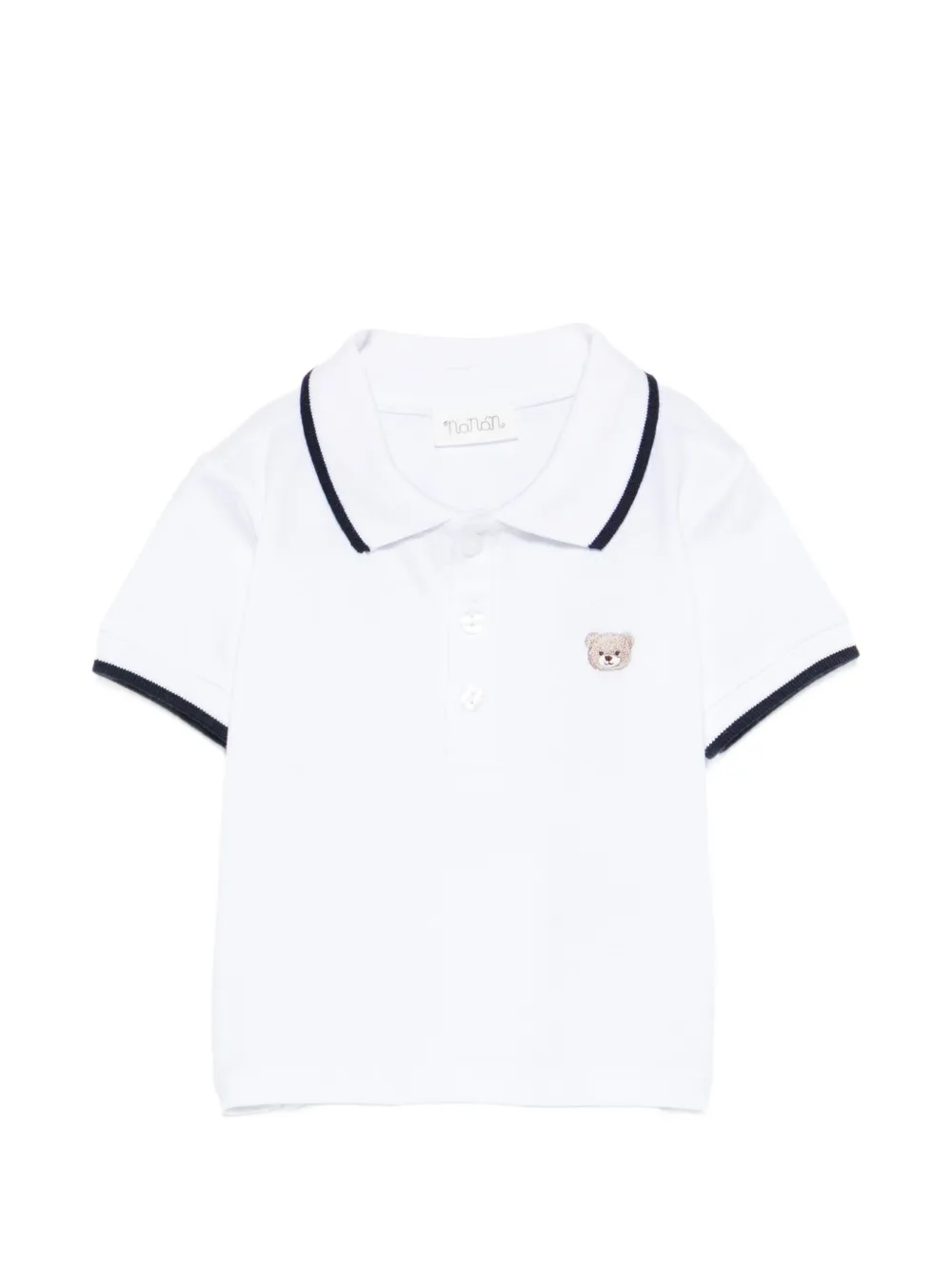 NANAN contrasting-trim polo shirt - Bianco