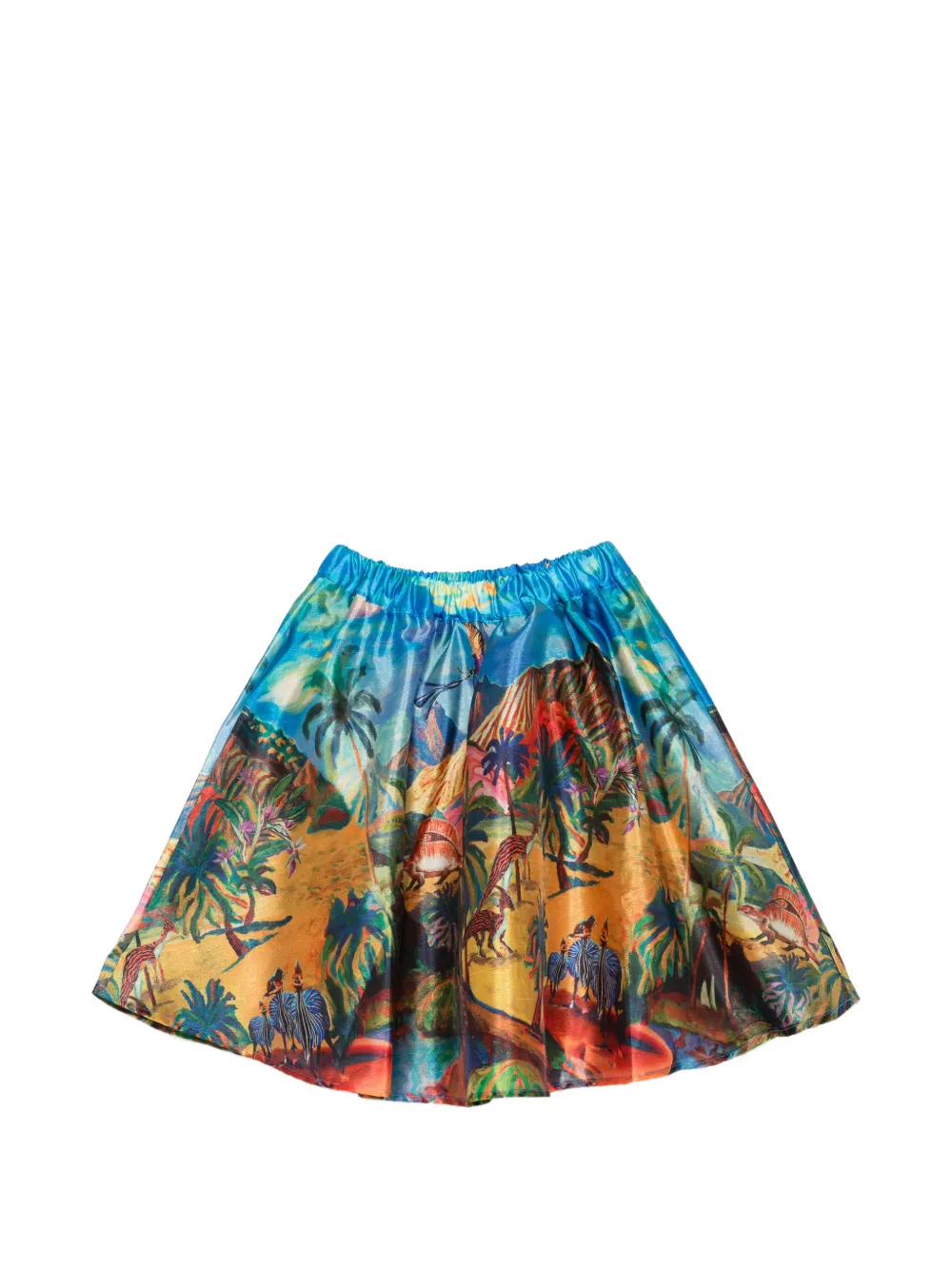 Stella Jean Kids printed skirt - Arancione