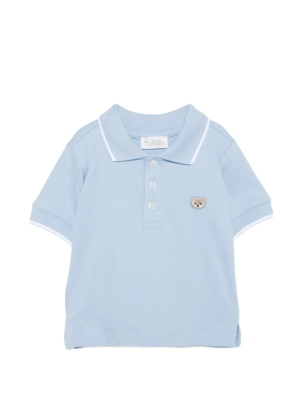 NANAN embroidered polo shirt - Blu