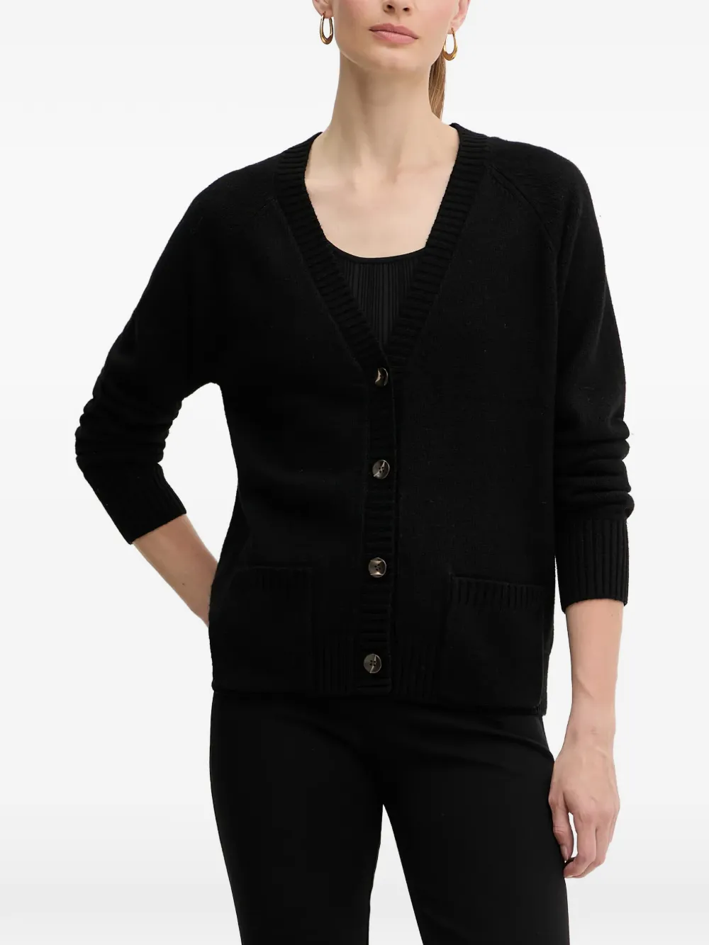 Silvian Heach buttoned patch-pocket cardigan
