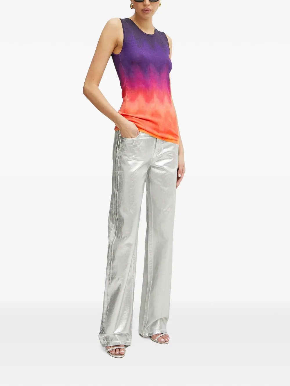 Silvian Heach Top met tie-dye Paars