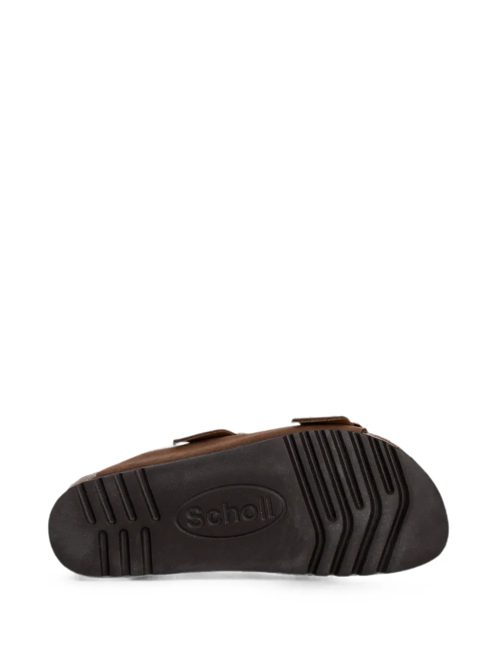 Scholl NOELLE buckle-fastening slides Bruin