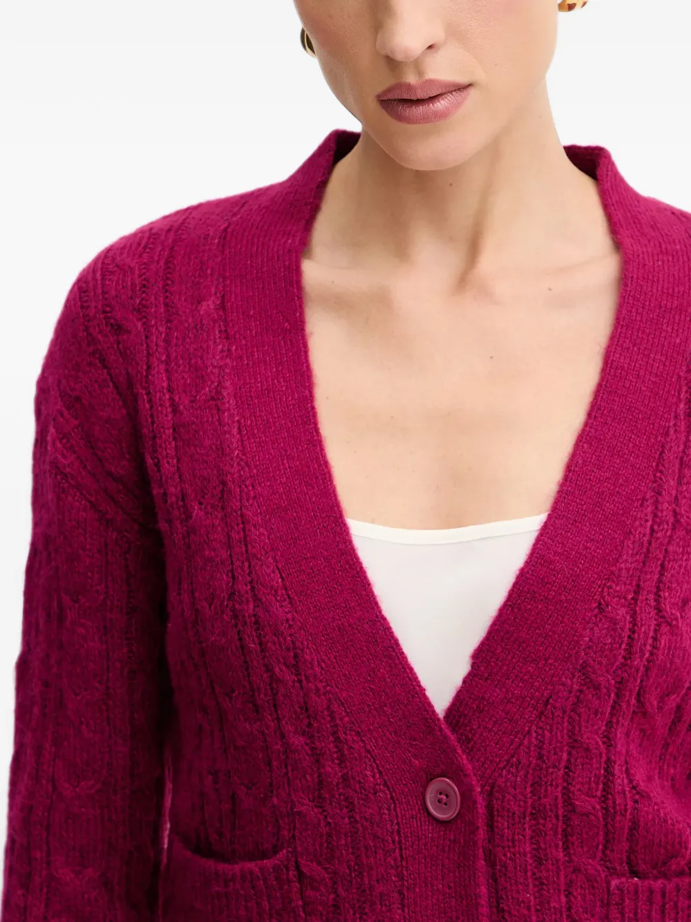 Silvian Heach Button-up vest Roze