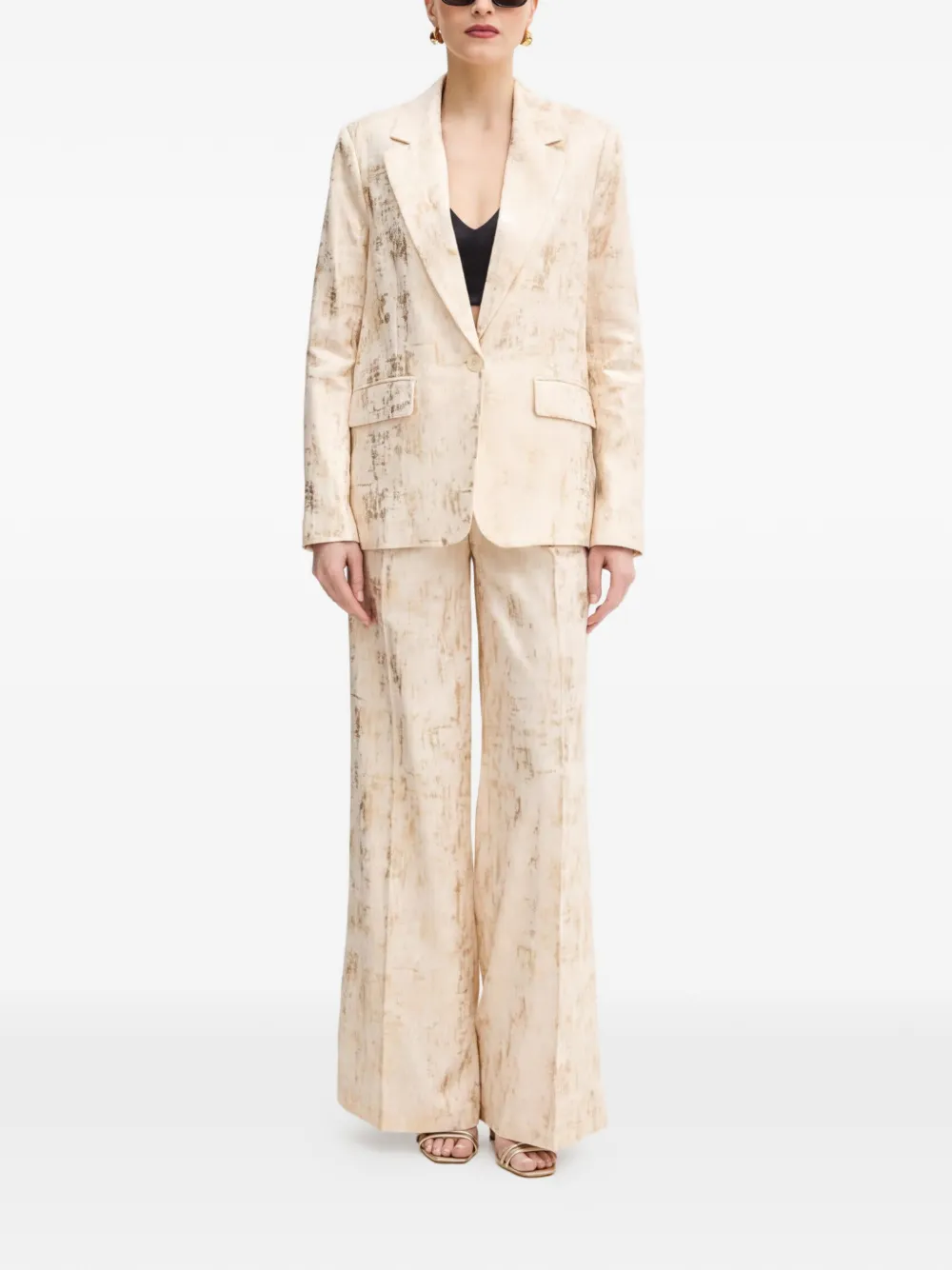 Silvian Heach Broek met patroon Beige