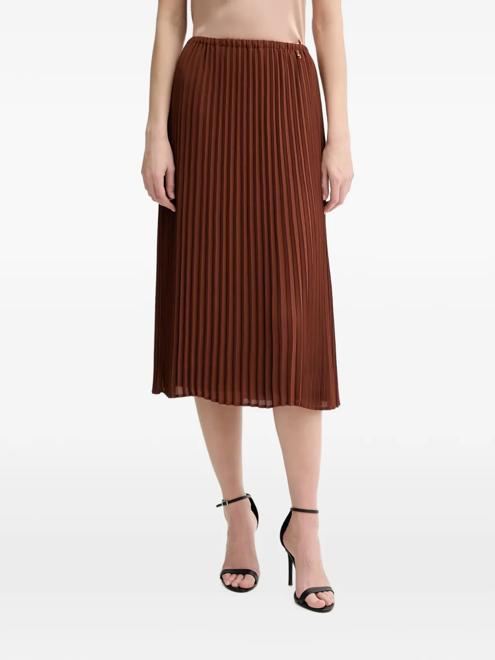 Silvian Heach Midiam pleated midi skirt - Marrone