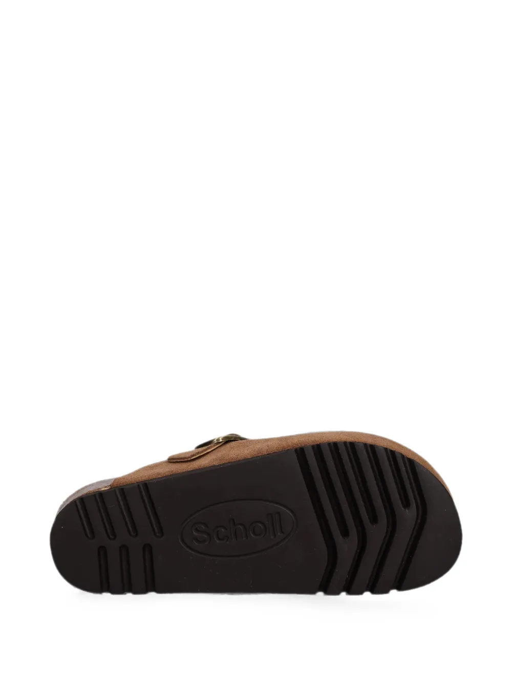 Scholl buckle-fastening suede clogs Bruin