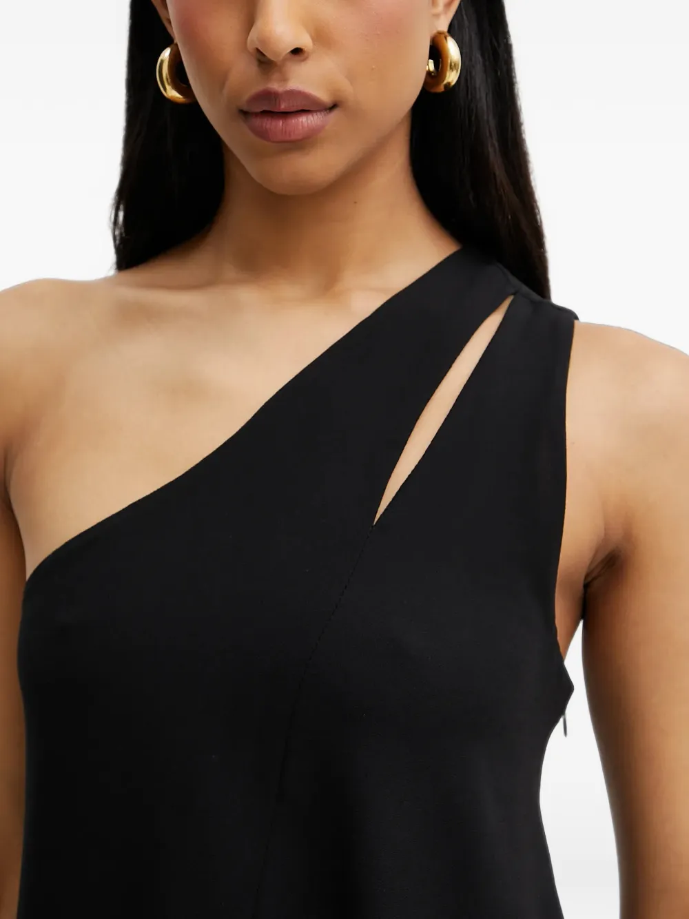 Silvian Heach Asymmetrische top met uitgesneden details Zwart