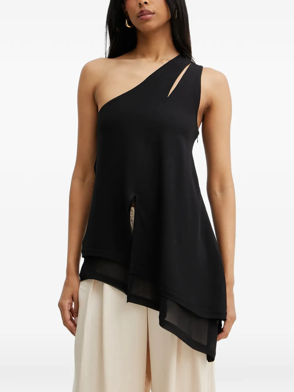 Silvian Heach one-shoulder cutout top