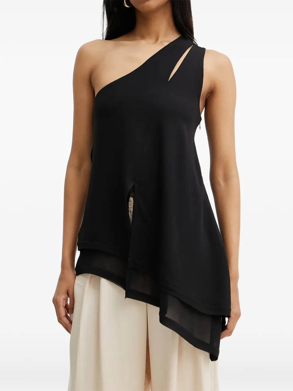 Silvian Heach one-shoulder cutout top