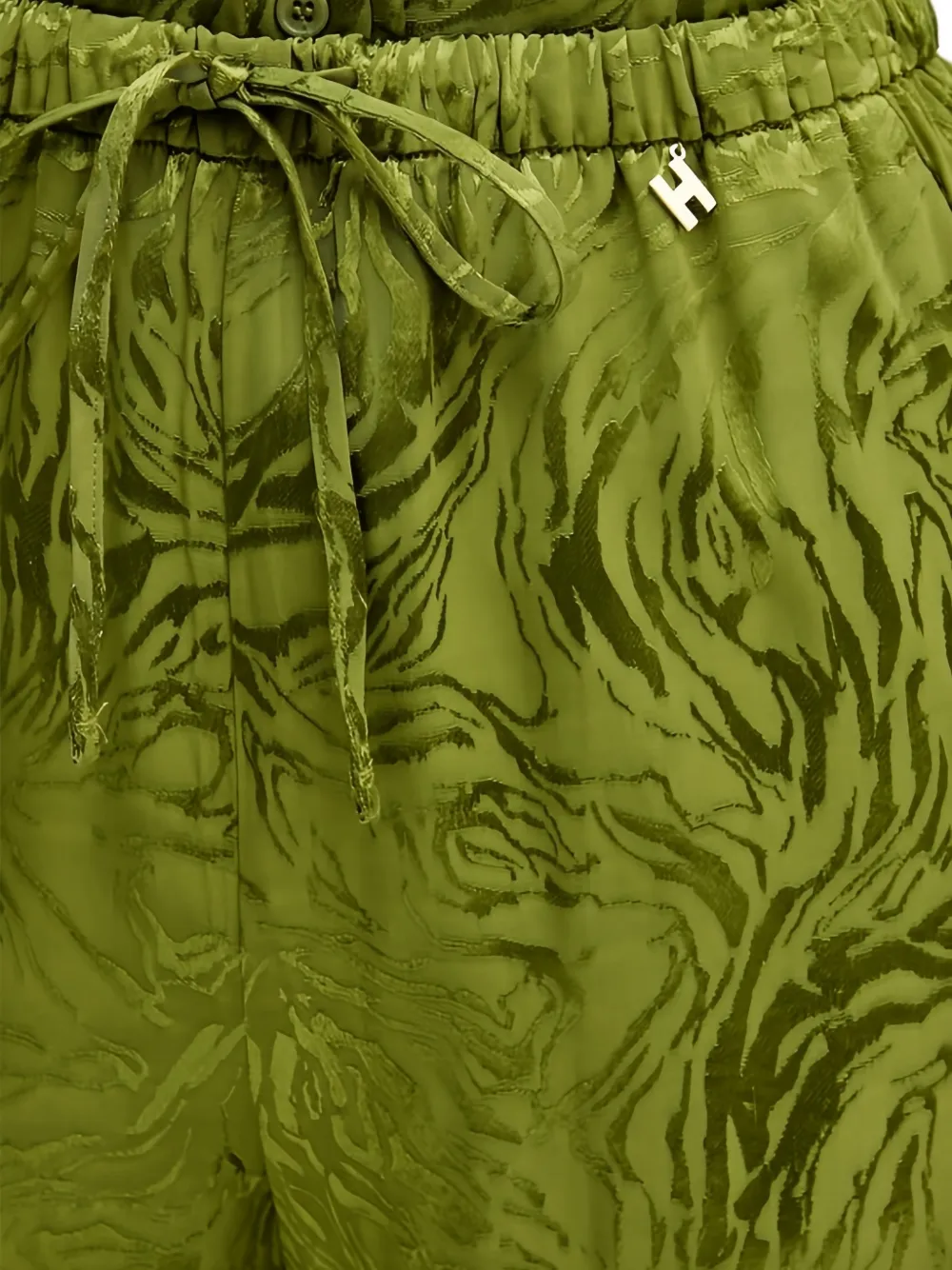 Silvian Heach Broek met trekkoord en print Groen