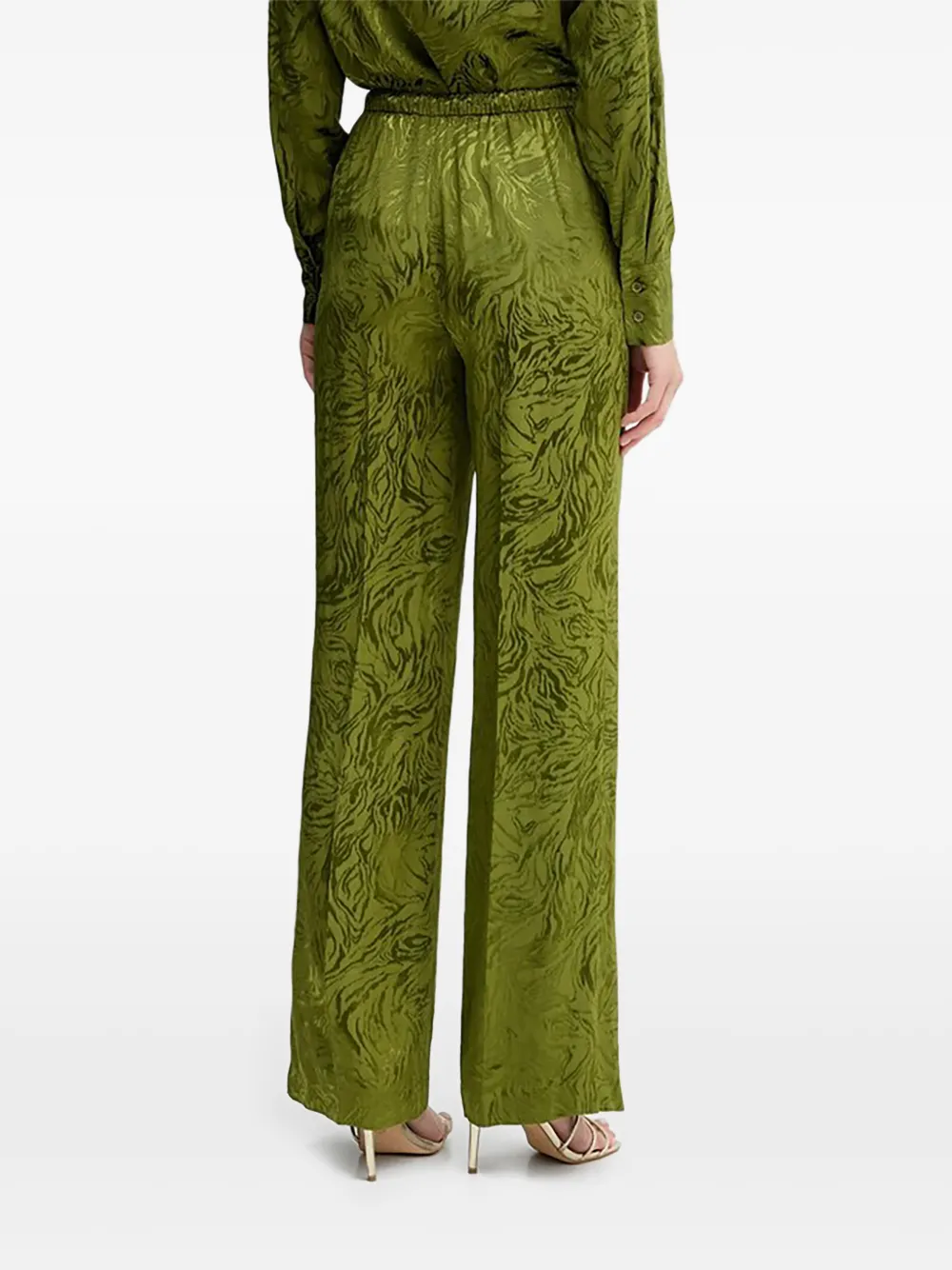 Silvian Heach Broek met trekkoord en print Groen