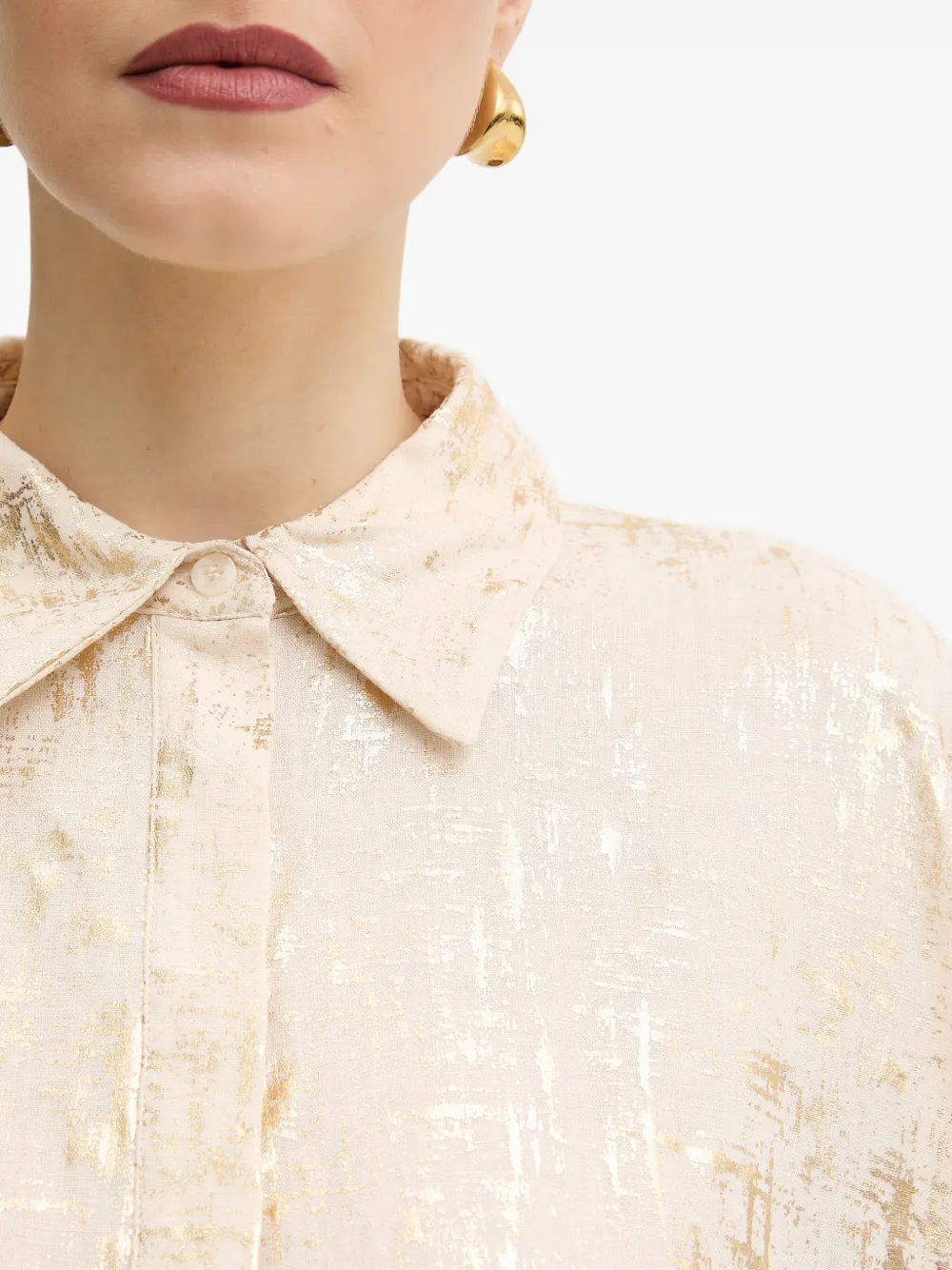 Silvian Heach Overhemd met patroon Beige