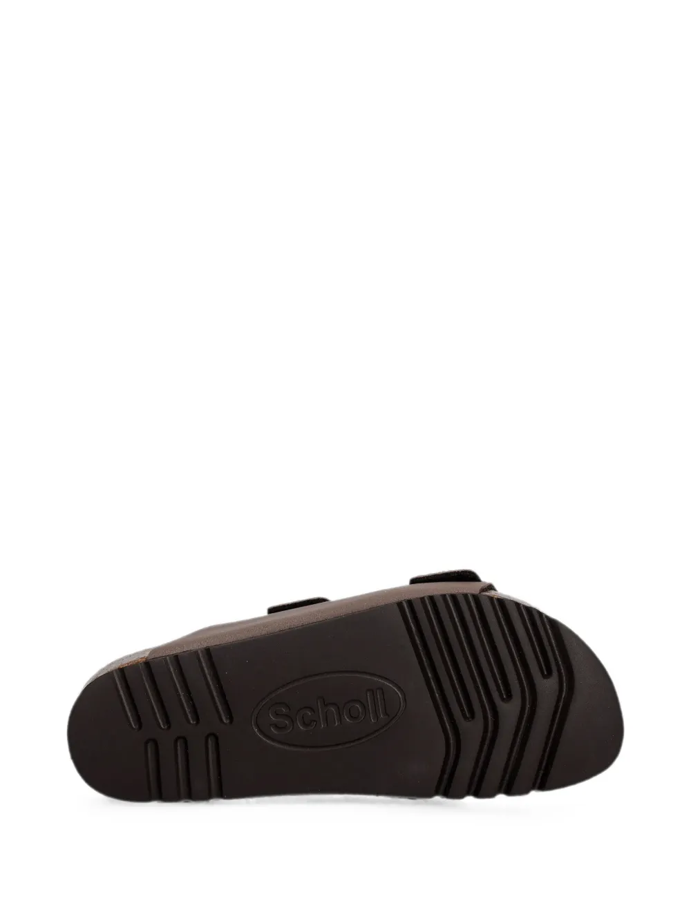 Scholl JOSEPHINE buckle-fastening double-strap slides Bruin