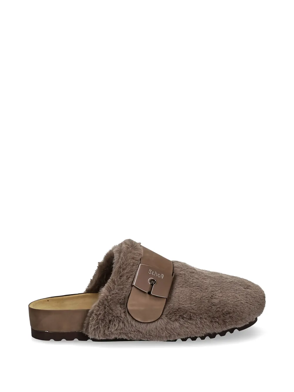 Scholl Alaska 3.0 buckle strap slippers - Marrone