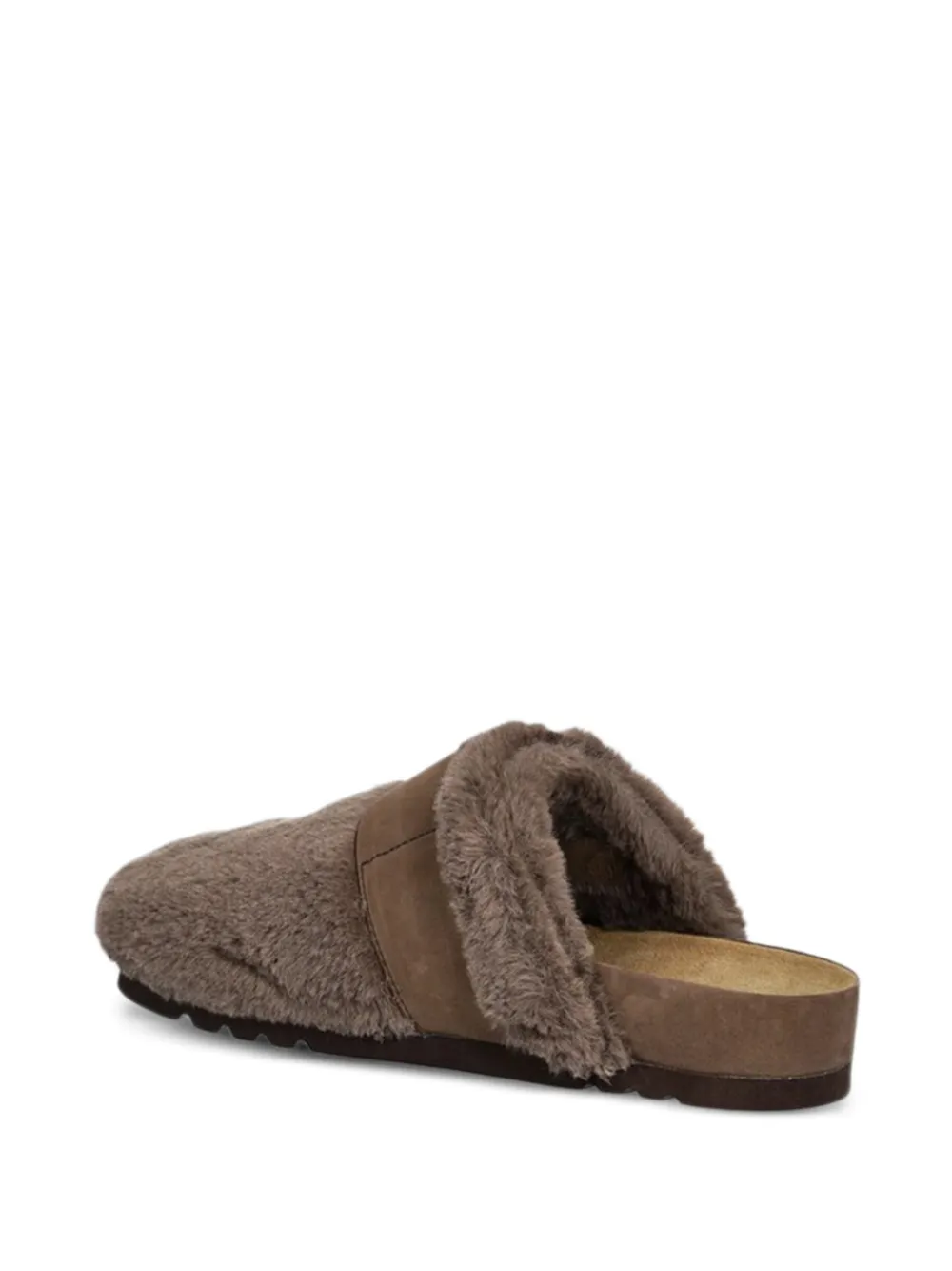 Scholl Alaska 3.0 slippers met gespband Bruin