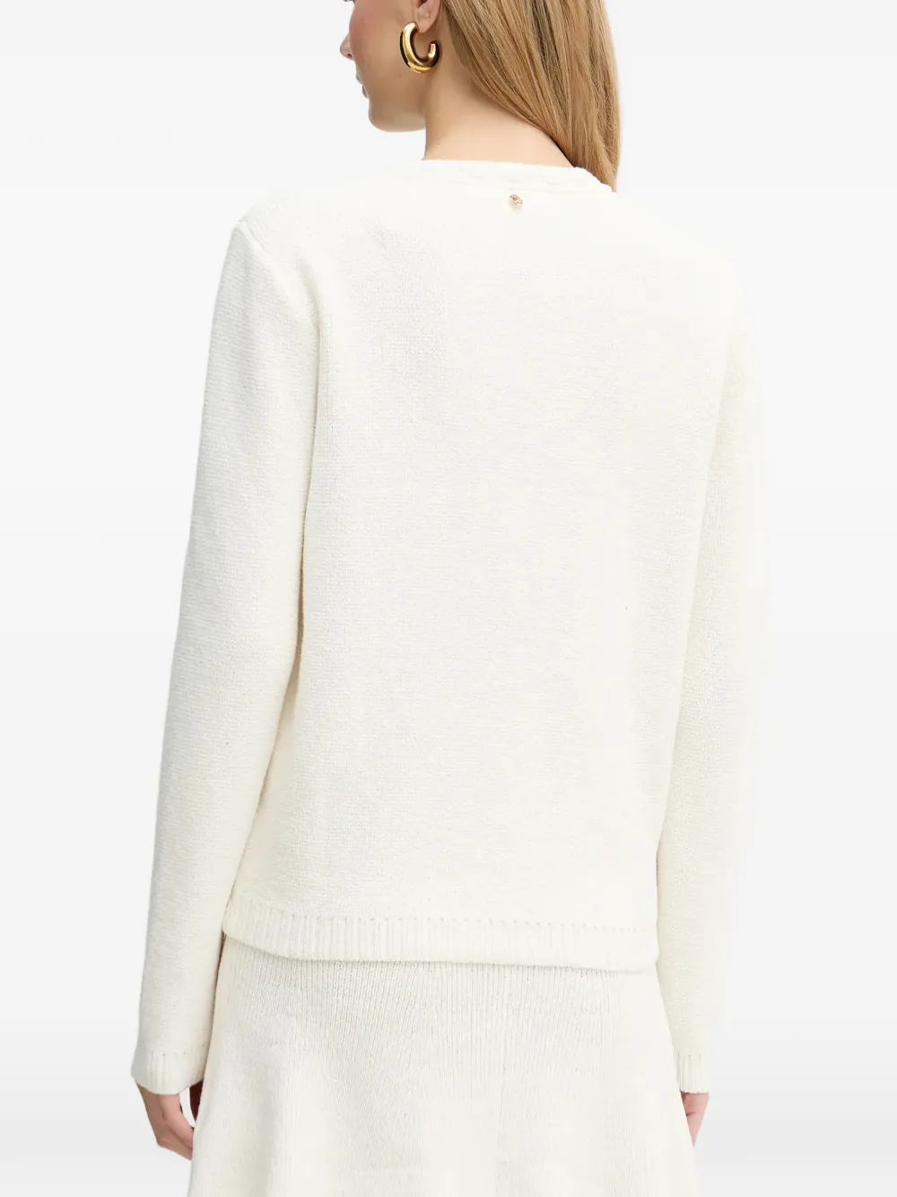 Silvian Heach scalloped button shirt Wit