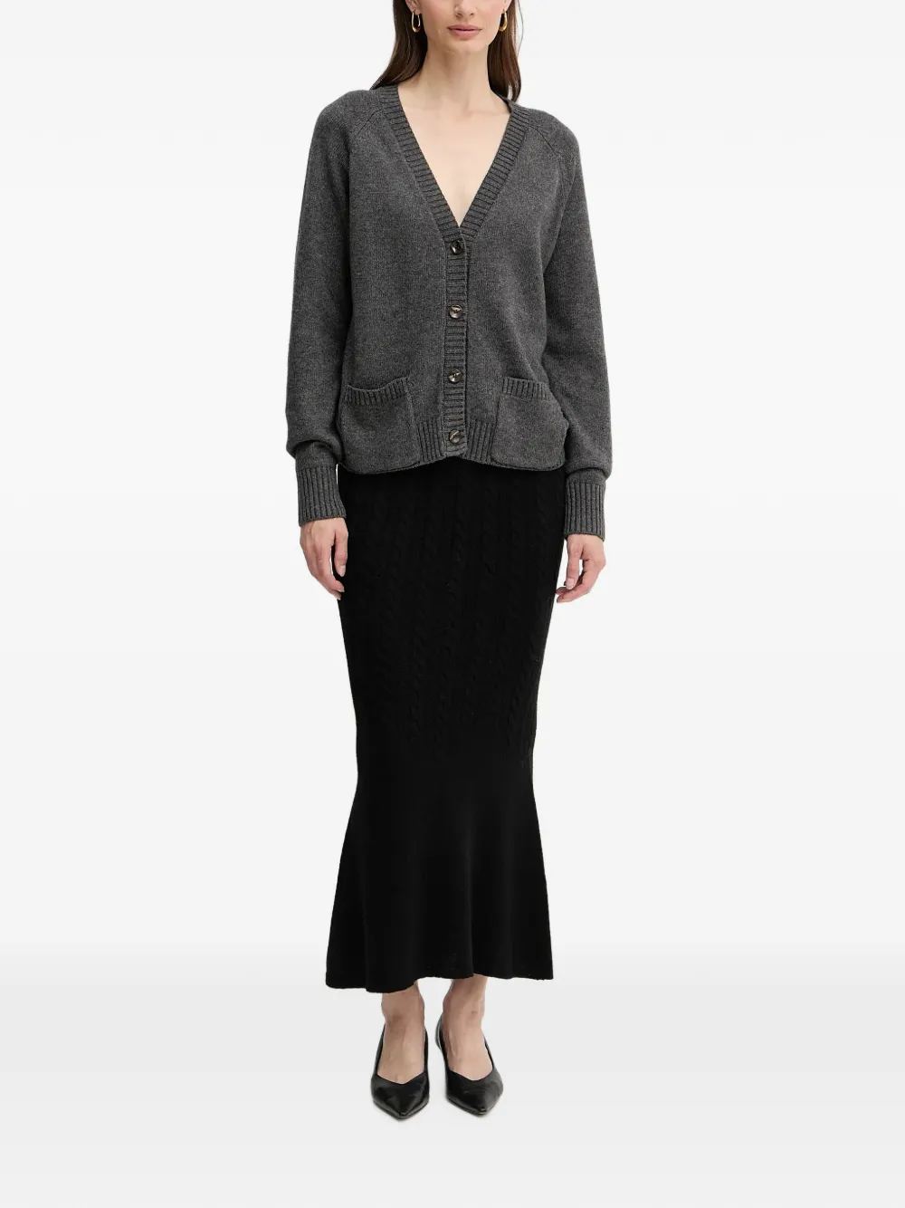 Silvian Heach Vest met voorzakken en knopen Grijs
