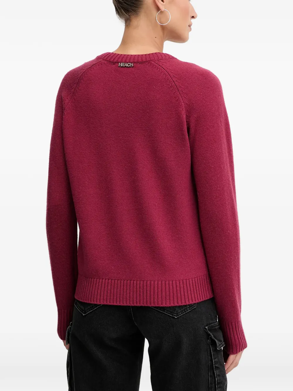 Silvian Heach Vest met V-hals en knoop Rood