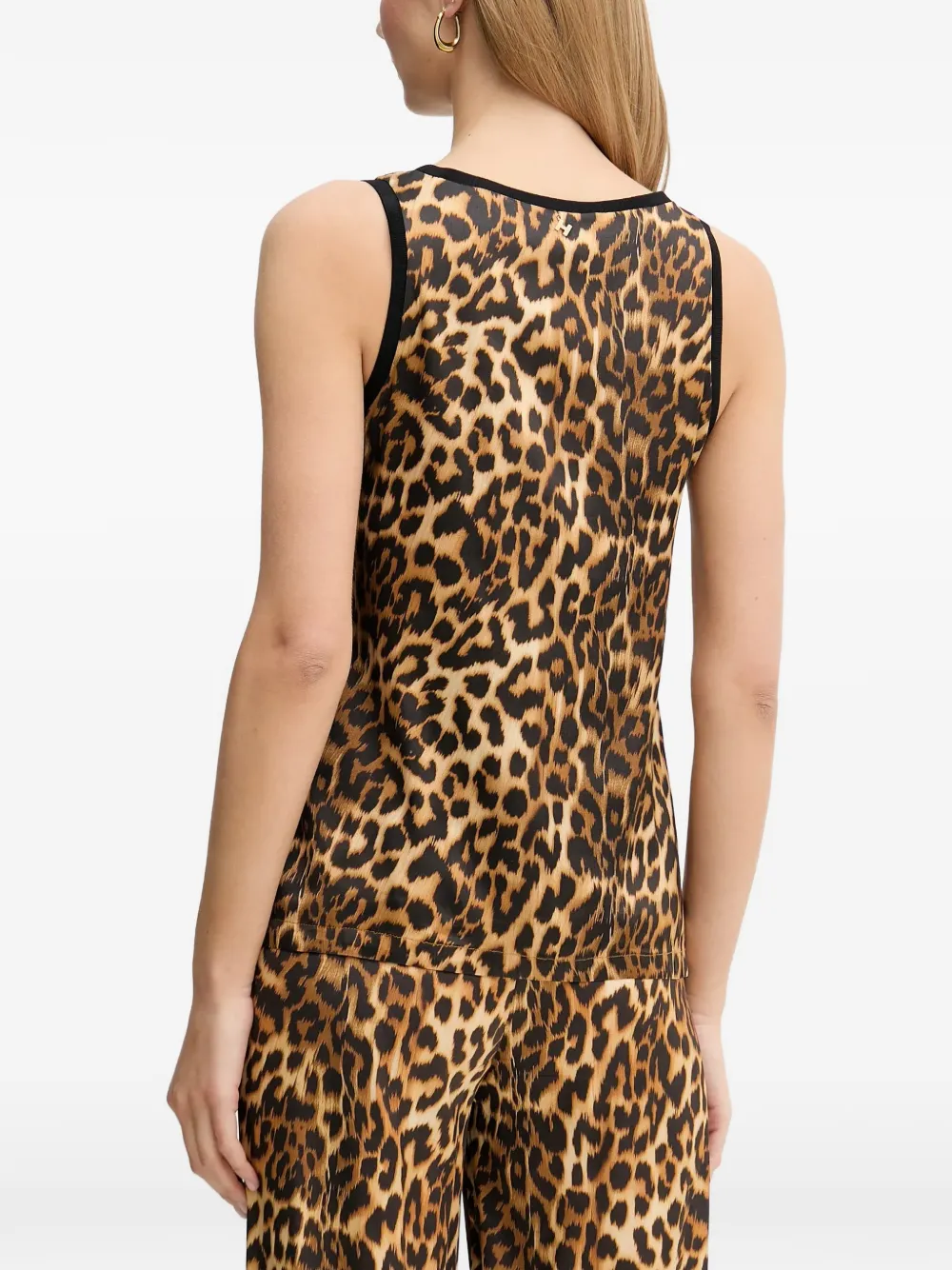 Silvian Heach Top met dierenprint en afwerking Beige