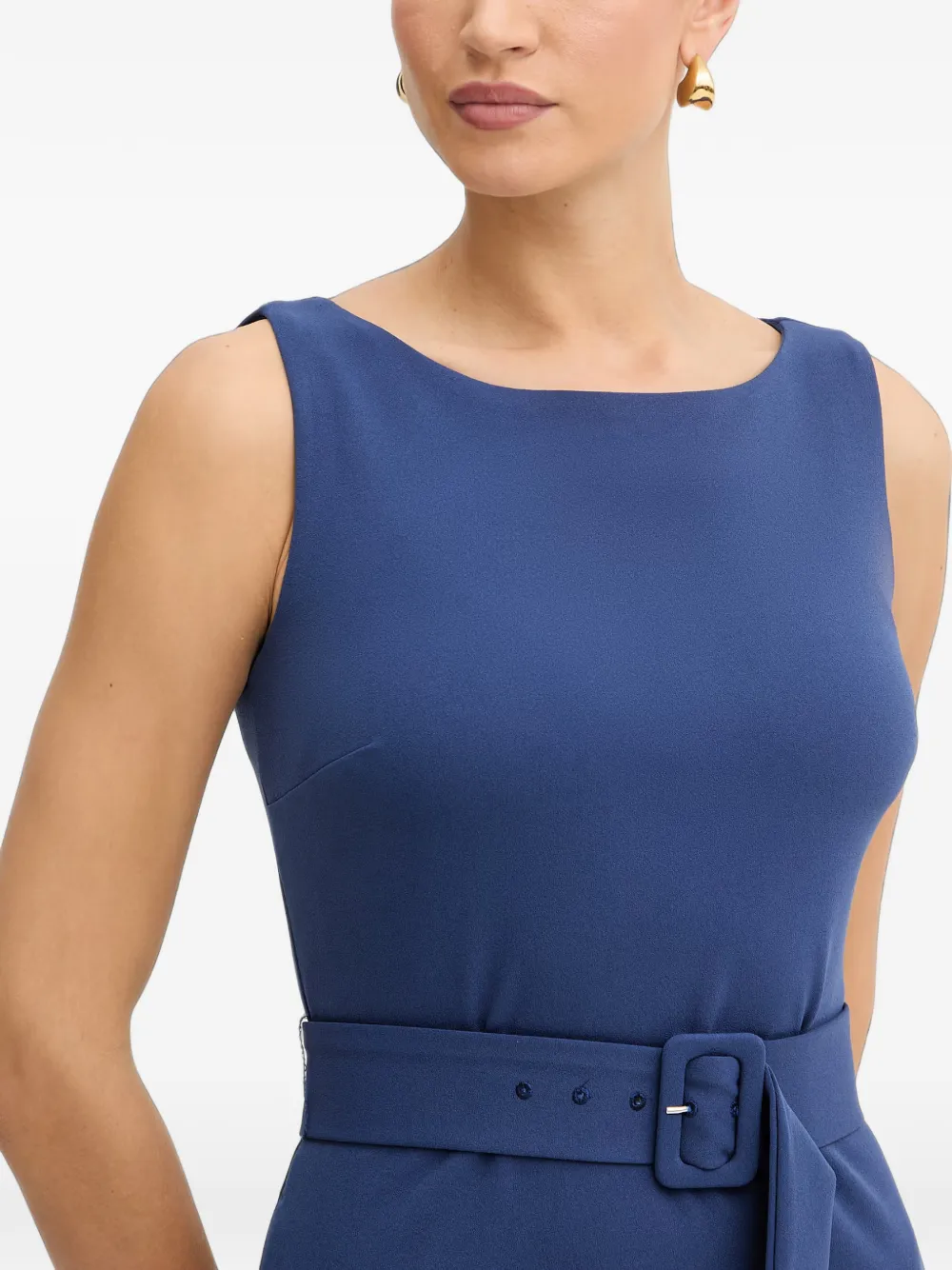 Silvian Heach Mouwloze jurk met ceintuur Blauw