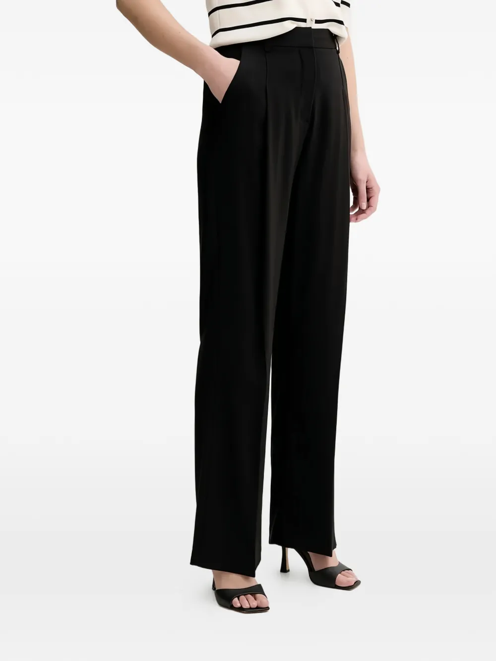 Silvian Heach Nieva pleated trousers - Nero