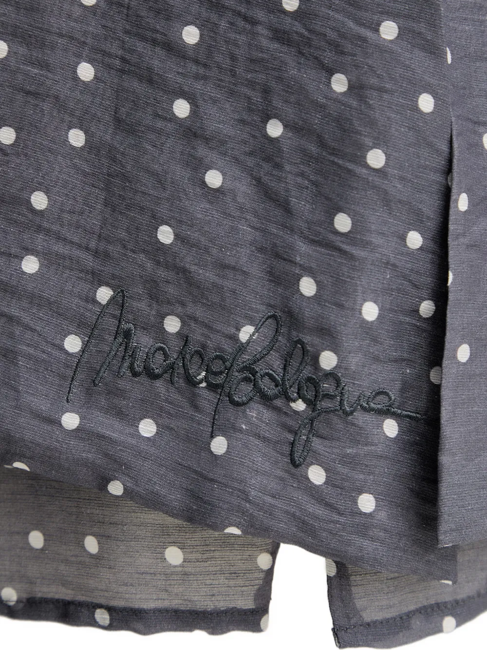 Silvian Heach Tiniz blouse met stippen en strikkraag Grijs