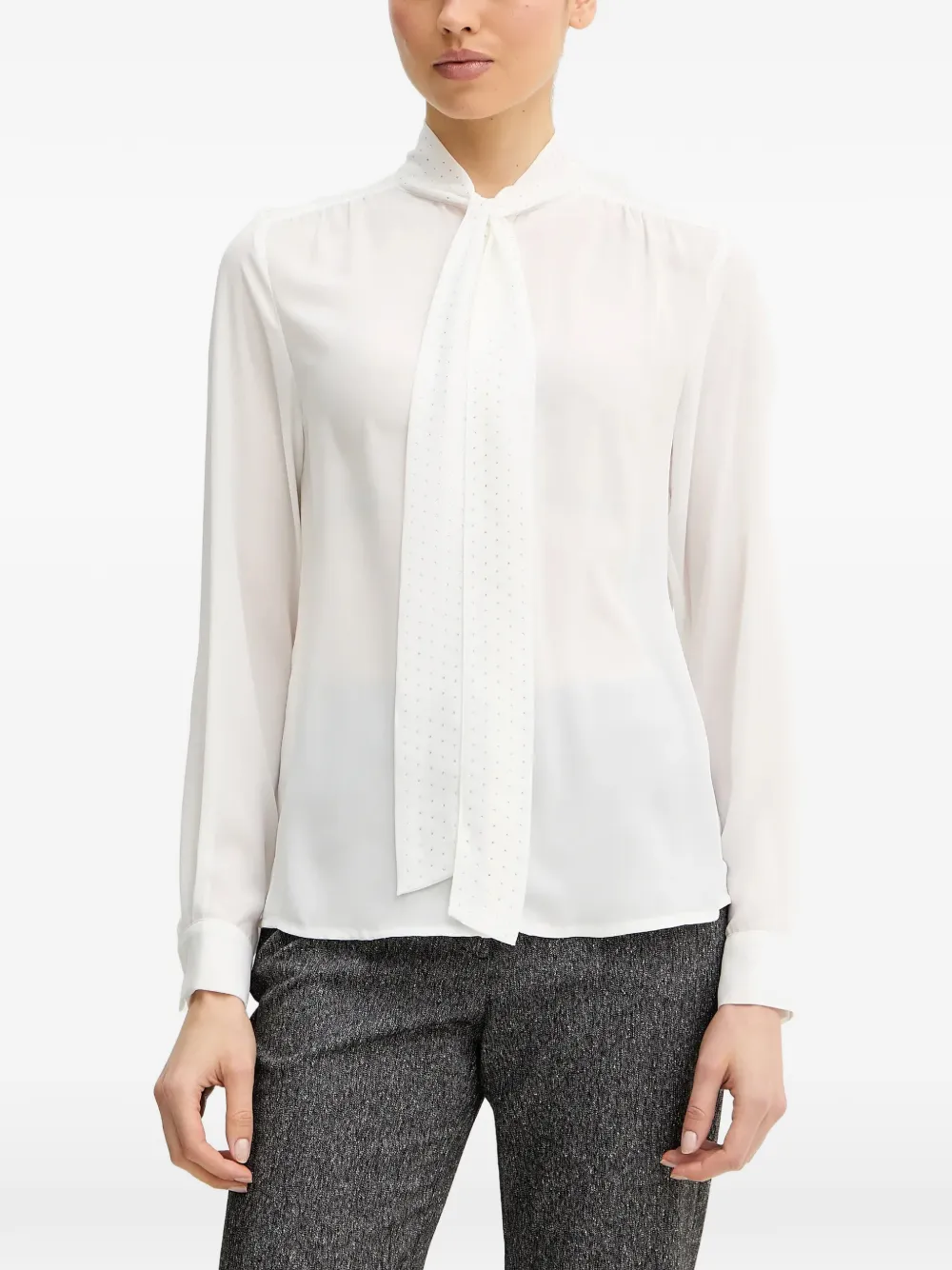 Silvian Heach Verfraaide blouse met lange mouwen Wit