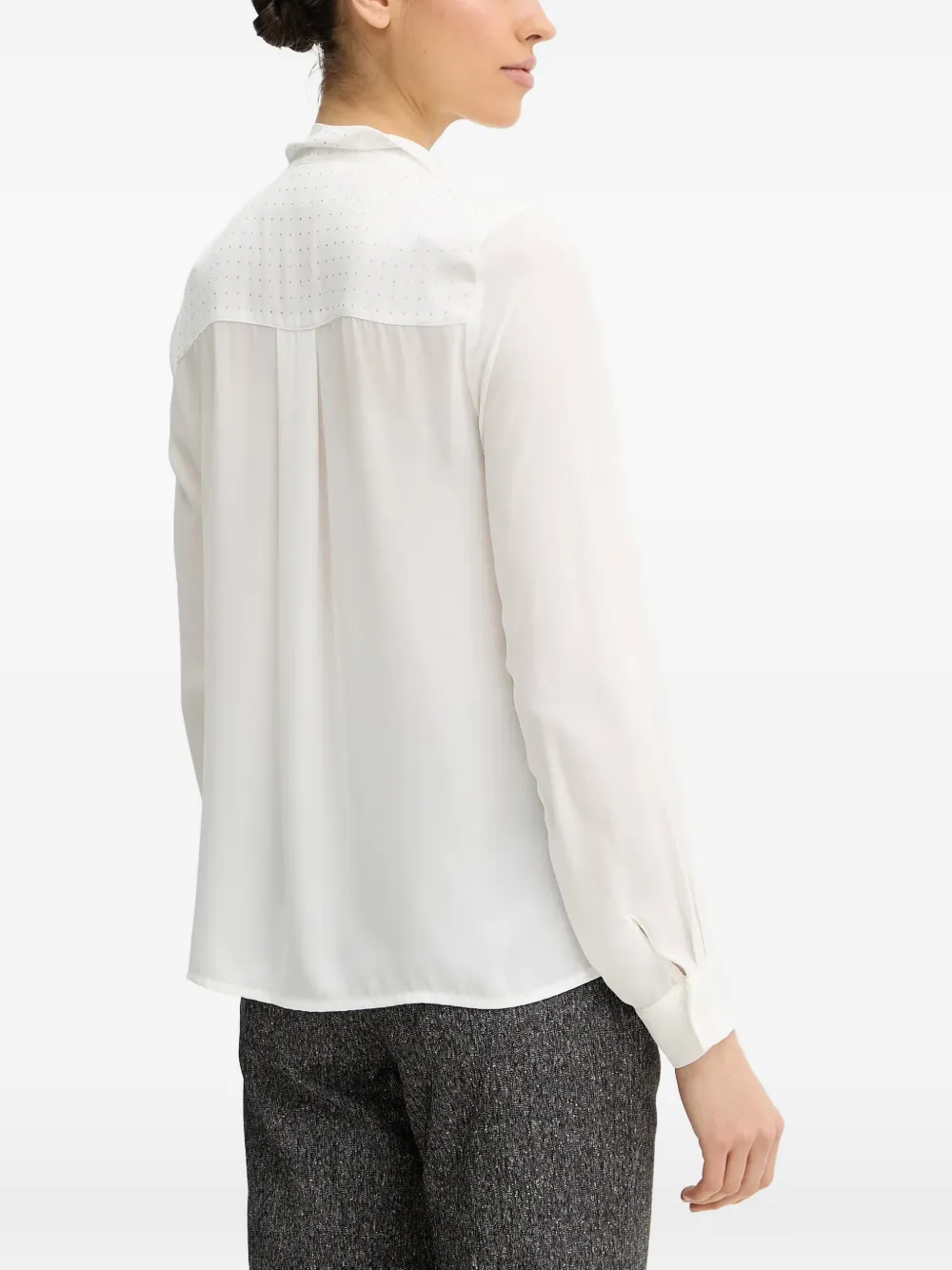 Silvian Heach Verfraaide blouse met lange mouwen Wit