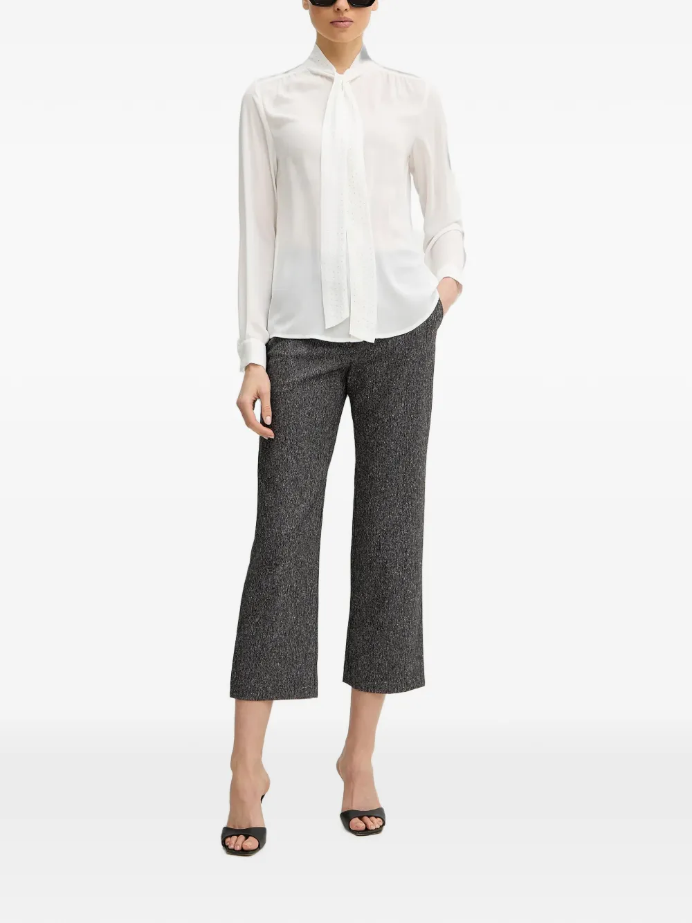 Silvian Heach Verfraaide blouse met lange mouwen Wit