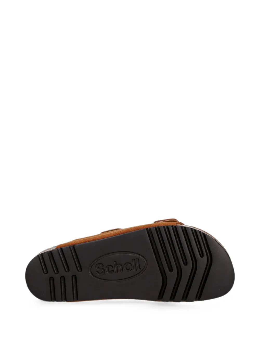 Scholl double buckle-strap slides Oranje