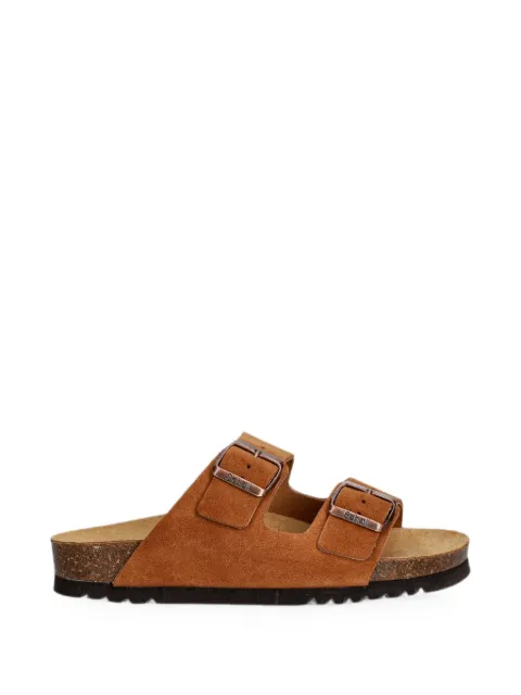 Scholl double buckle-strap slides